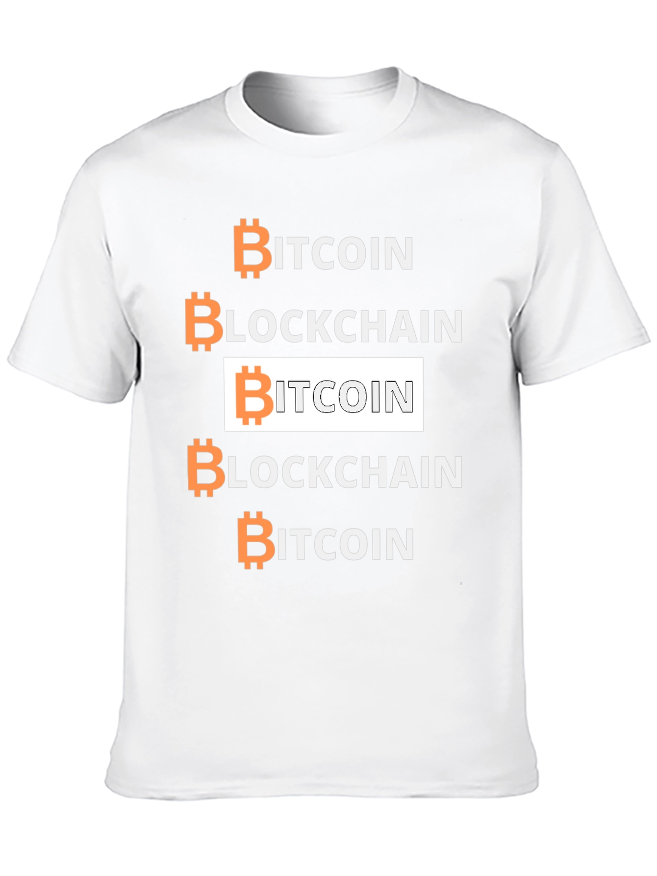 Bitcoin Blockchain Graphic Tee - Crypto Enthusiast Shirt