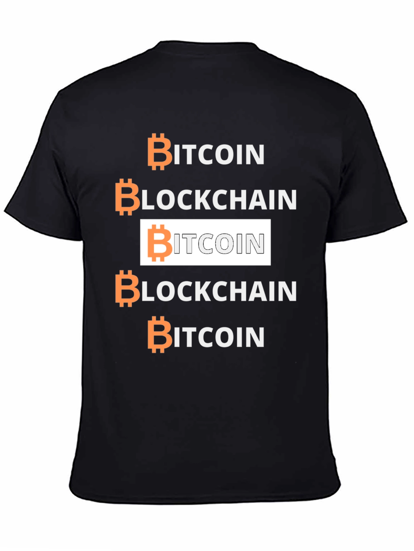 Bitcoin Blockchain Graphic Tee - Crypto Enthusiast Shirt