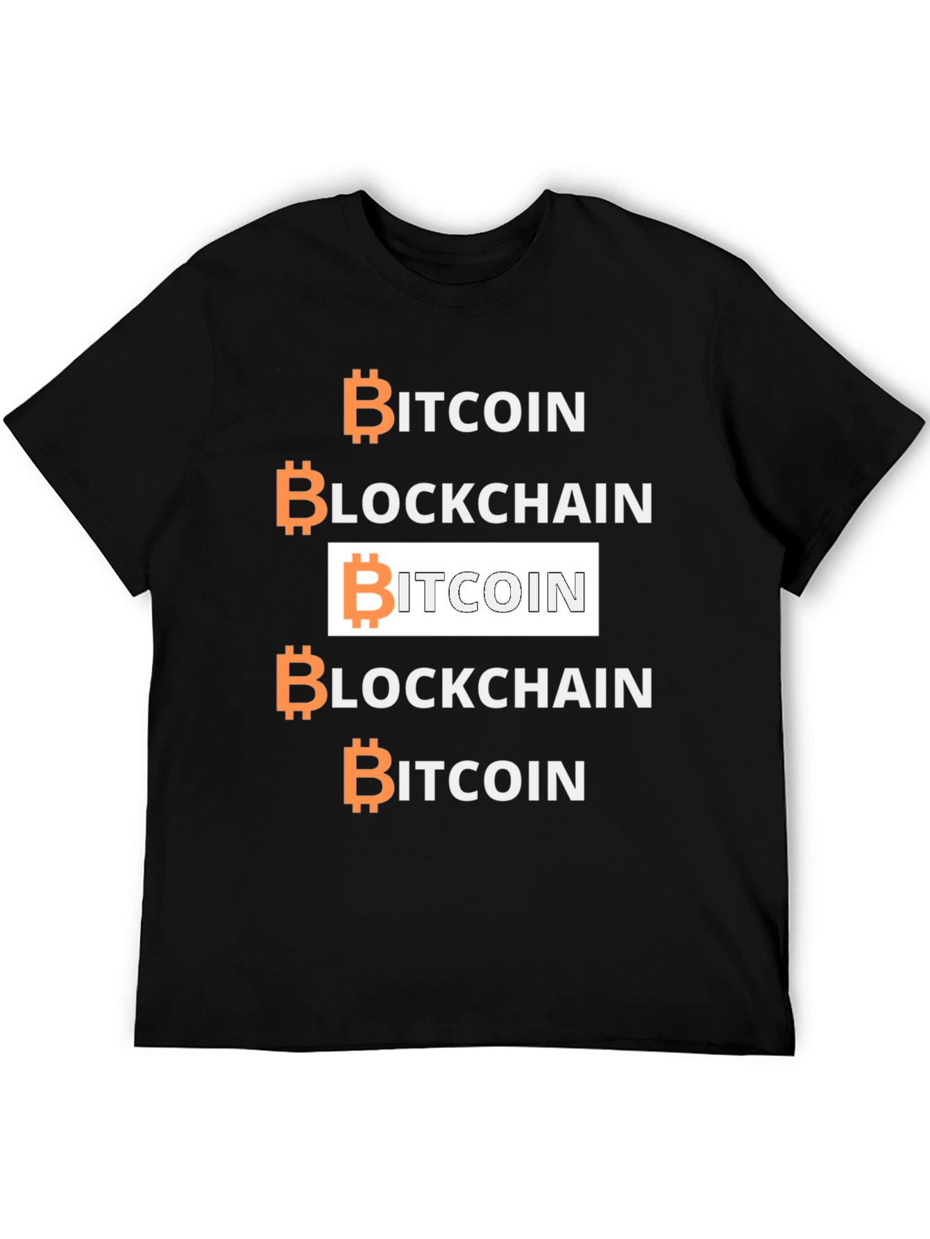 Bitcoin Blockchain Graphic Tee - Crypto Enthusiast Shirt