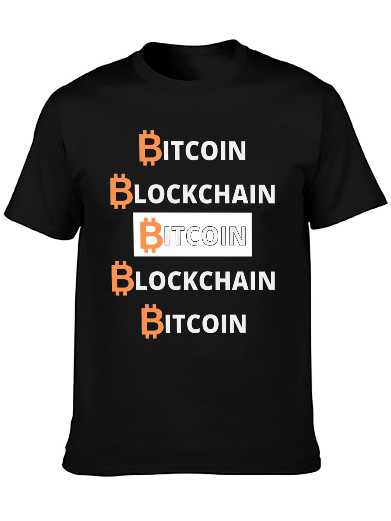 Bitcoin Blockchain Graphic Tee - Crypto Enthusiast Shirt