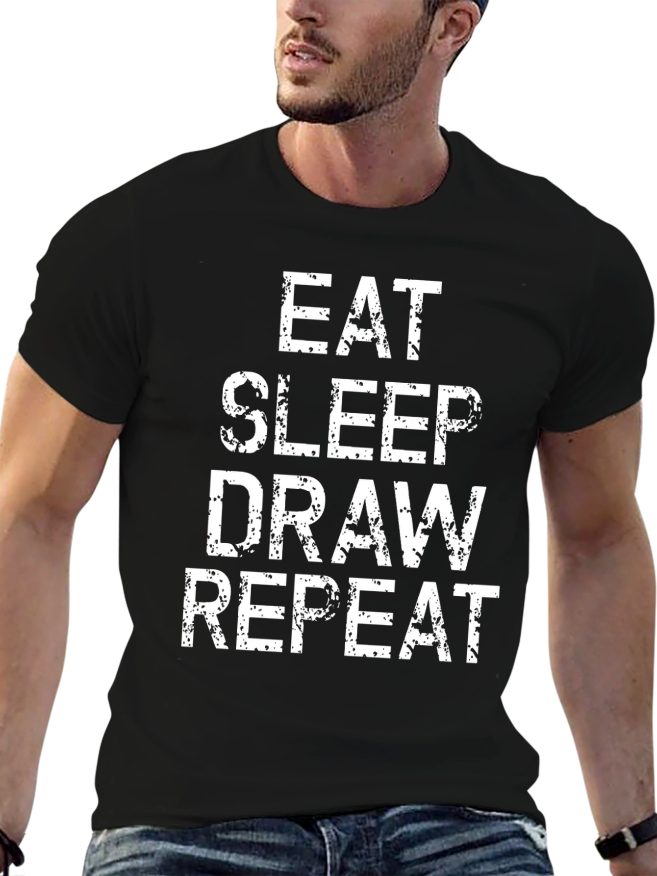 Eat Sleep Draw Repeat T-Shirt - Artist Graphic Tee