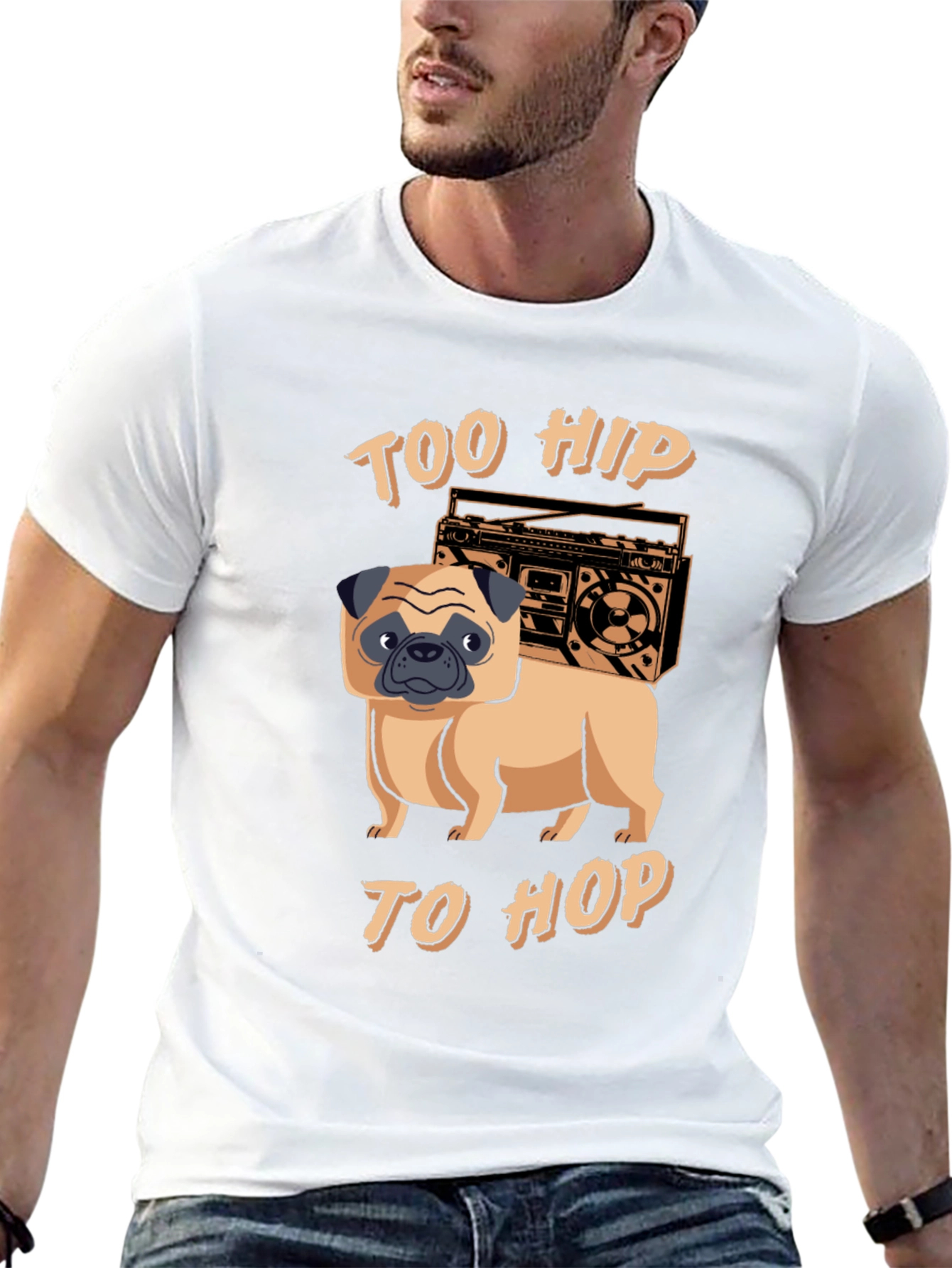 Too Hip to Hop Pug T-Shirt