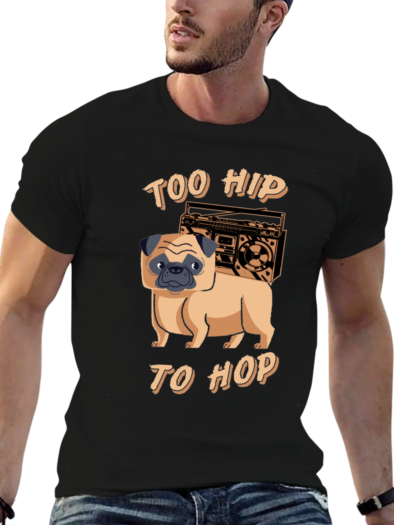 Too Hip to Hop Pug T-Shirt