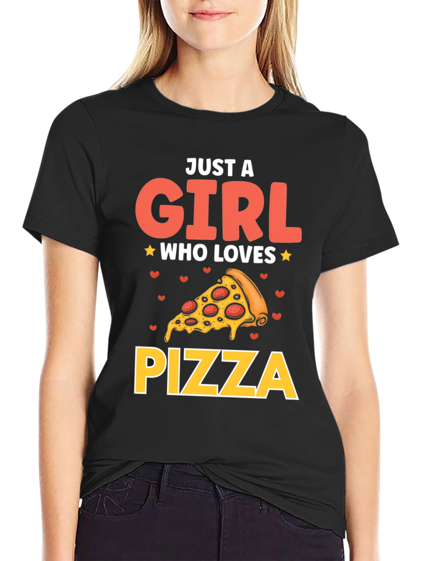 Just A Girl Who Loves Pizza T-Shirt