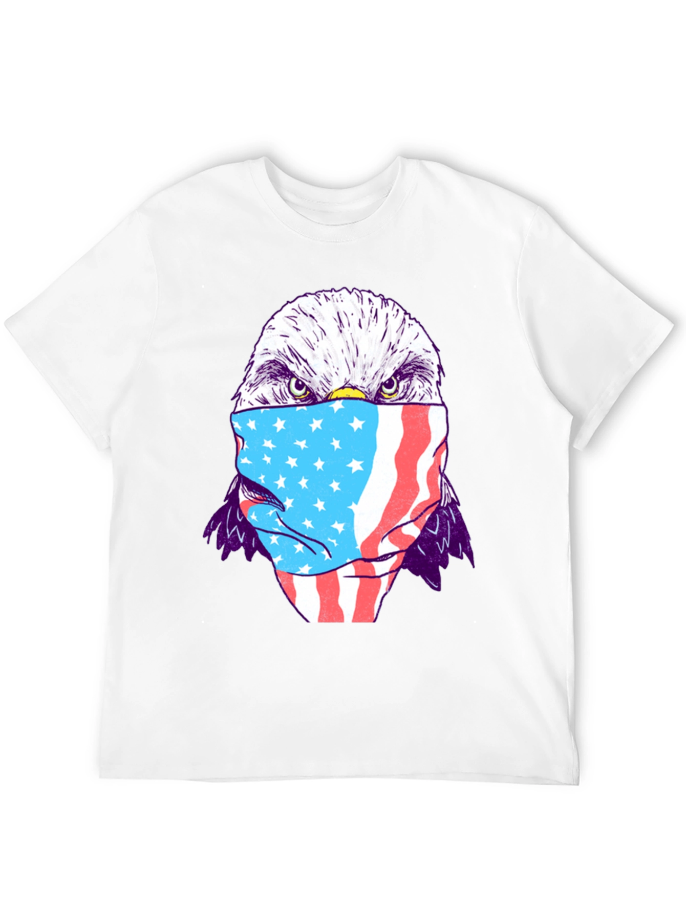 Eagle USA Flag Mask T-Shirt