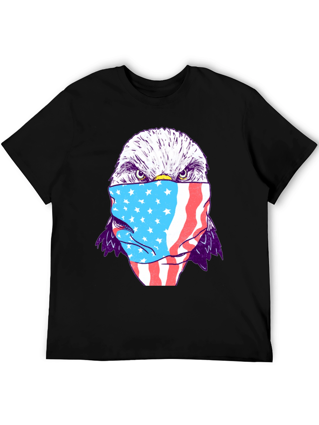 Eagle USA Flag Mask T-Shirt