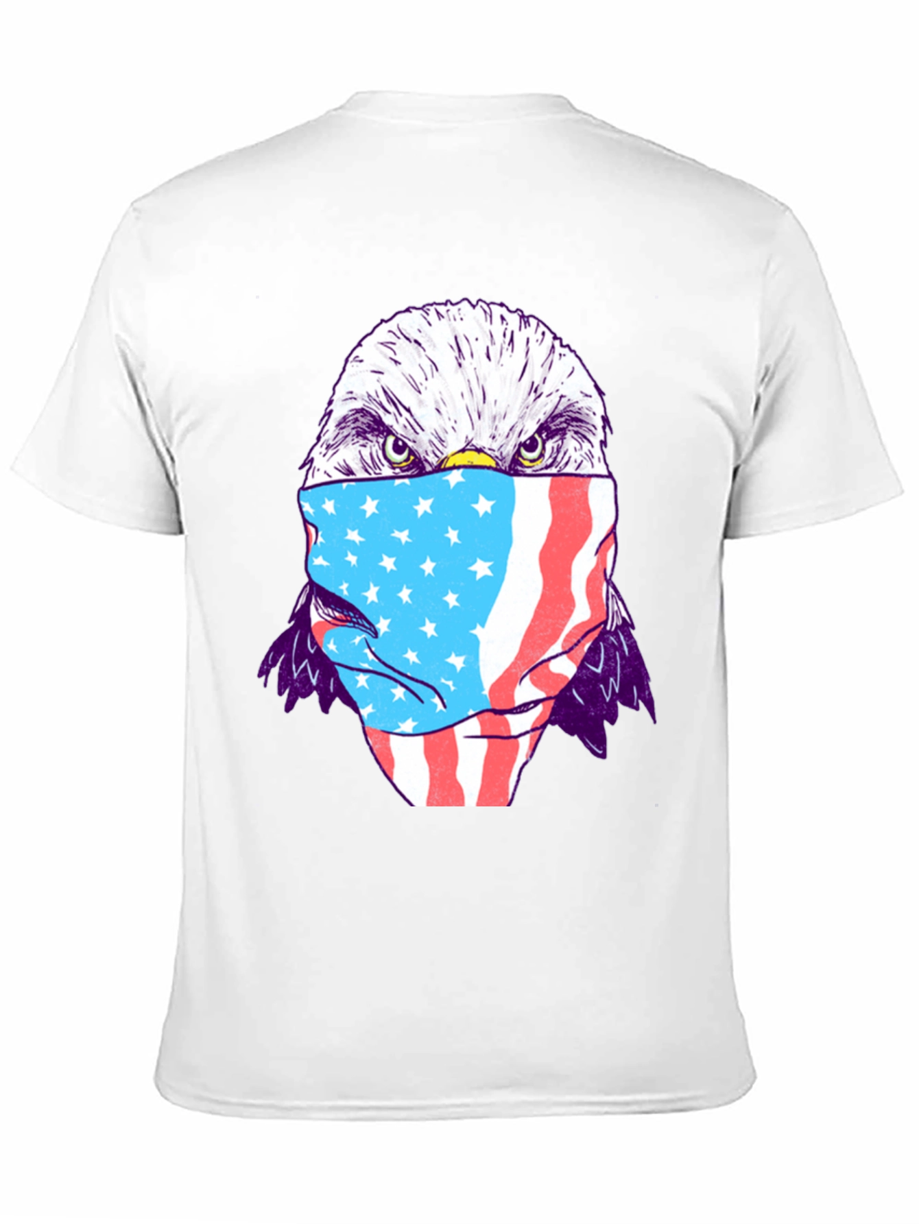 Eagle USA Flag Mask T-Shirt