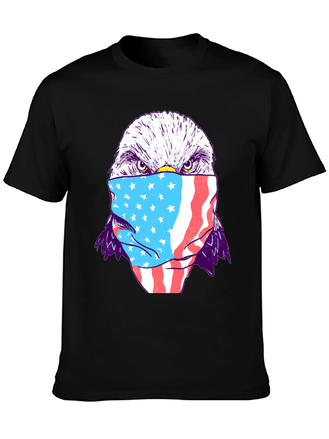 Eagle USA Flag Mask T-Shirt