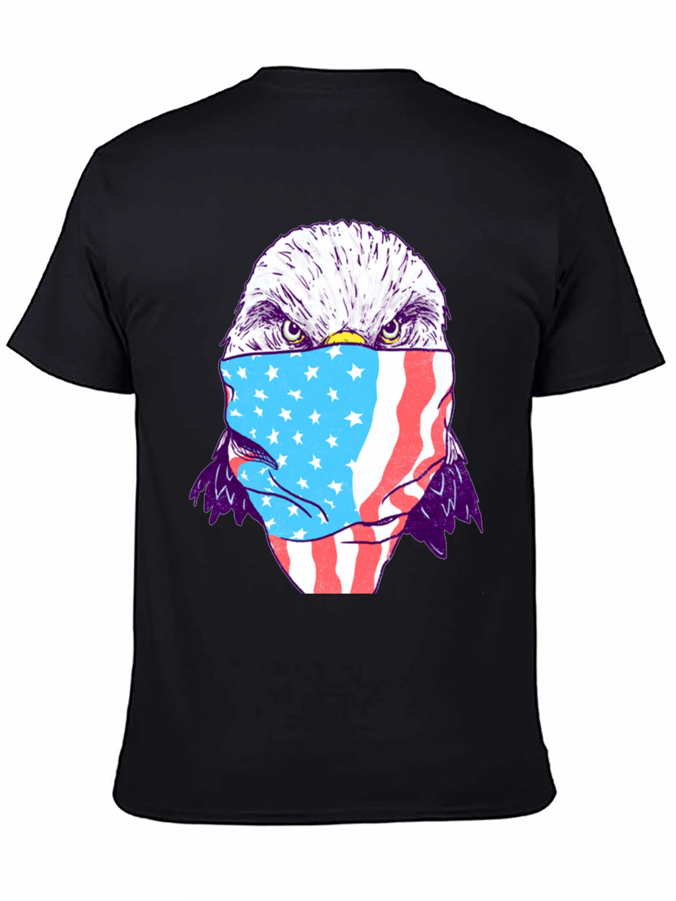 Eagle USA Flag Mask T-Shirt