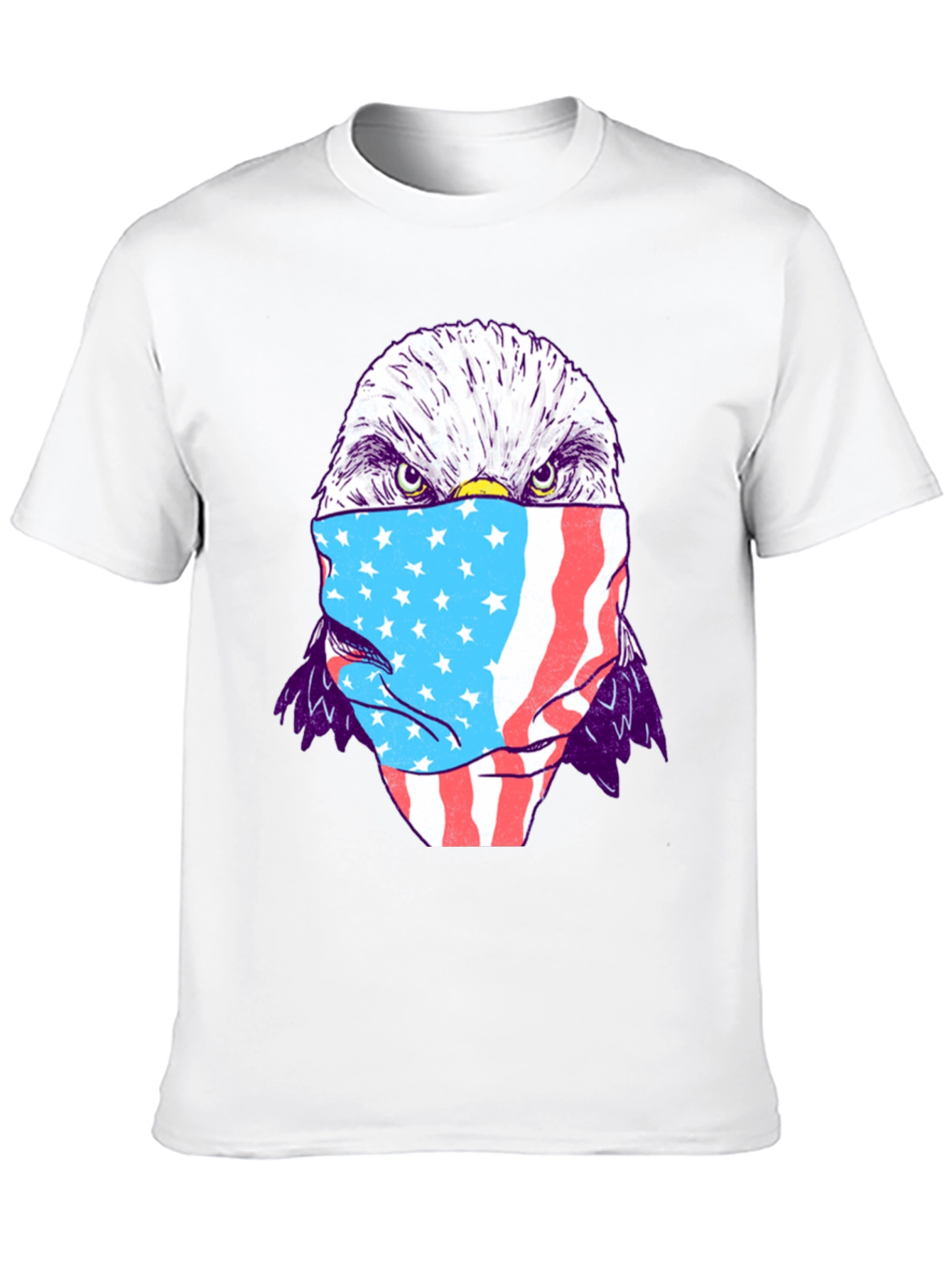 Eagle USA Flag Mask T-Shirt