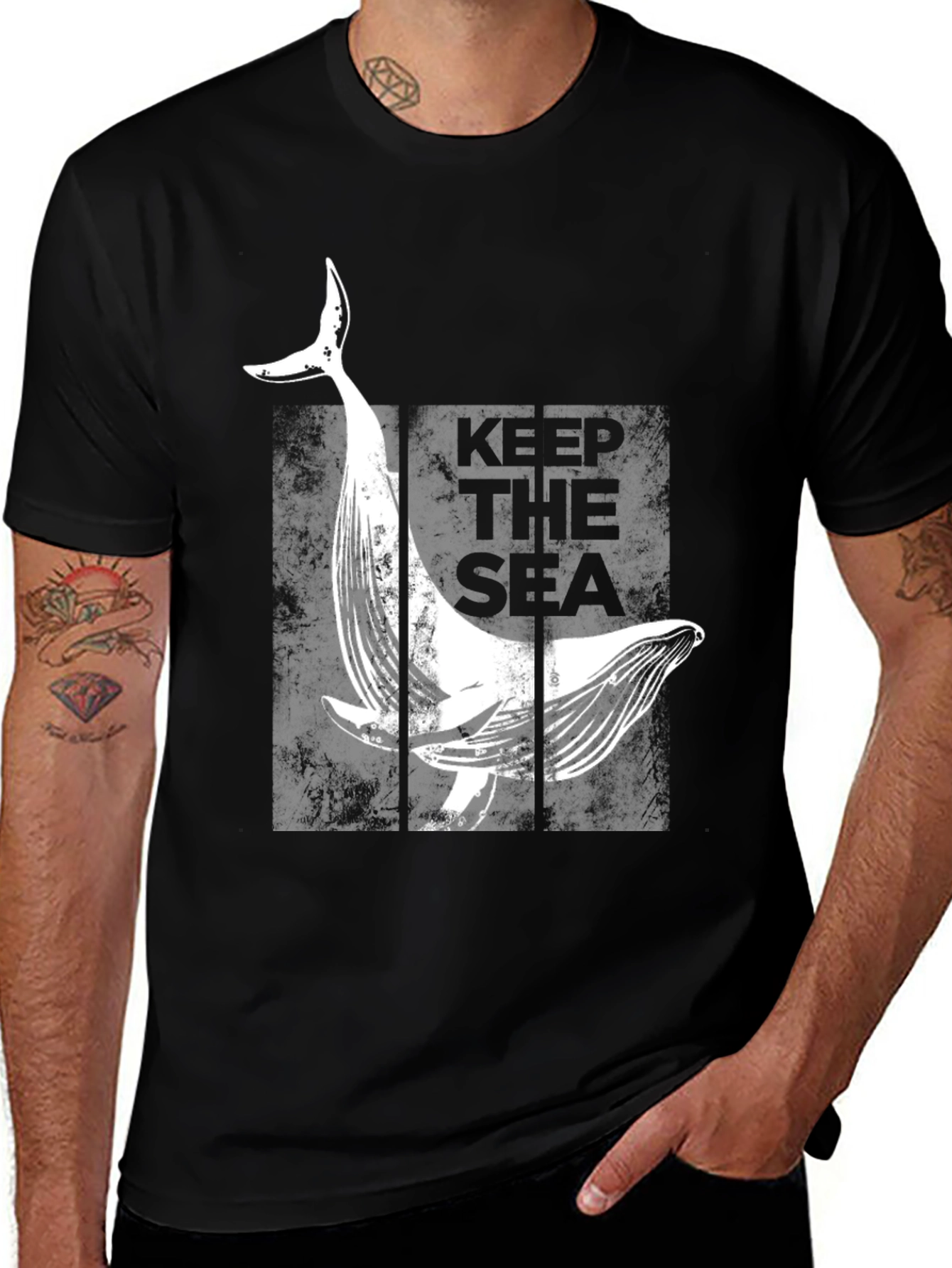 Keep The Sea Whale Graphic T-Shirt