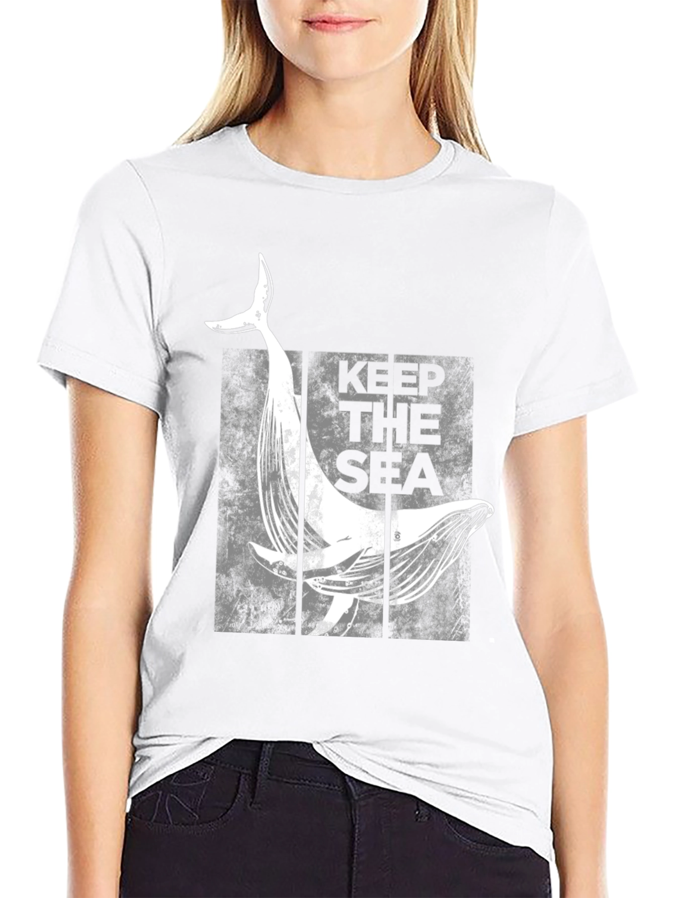 Keep The Sea Whale Graphic T-Shirt