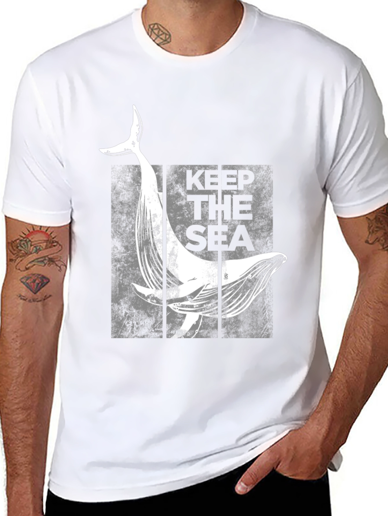 Keep The Sea Whale Graphic T-Shirt