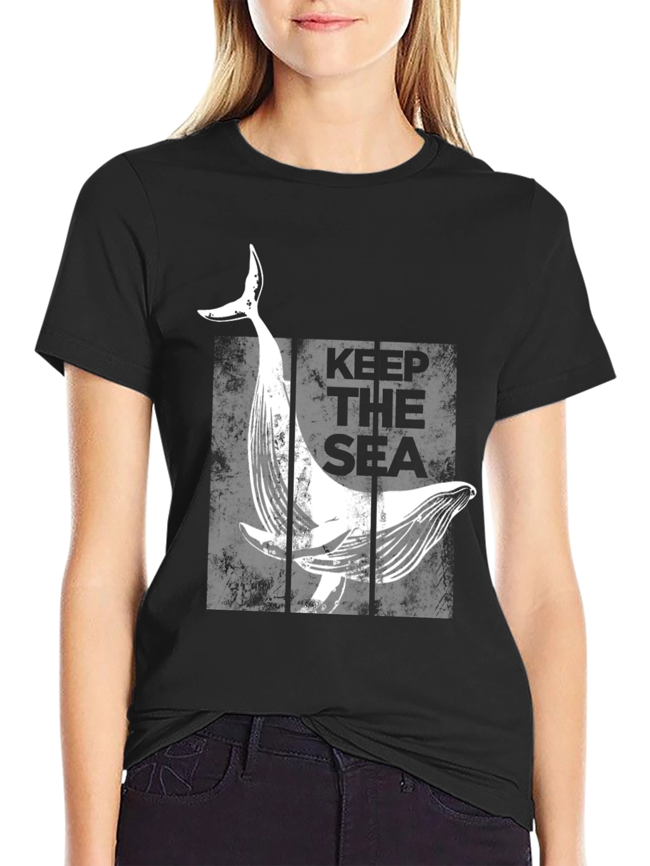 Keep The Sea Whale Graphic T-Shirt