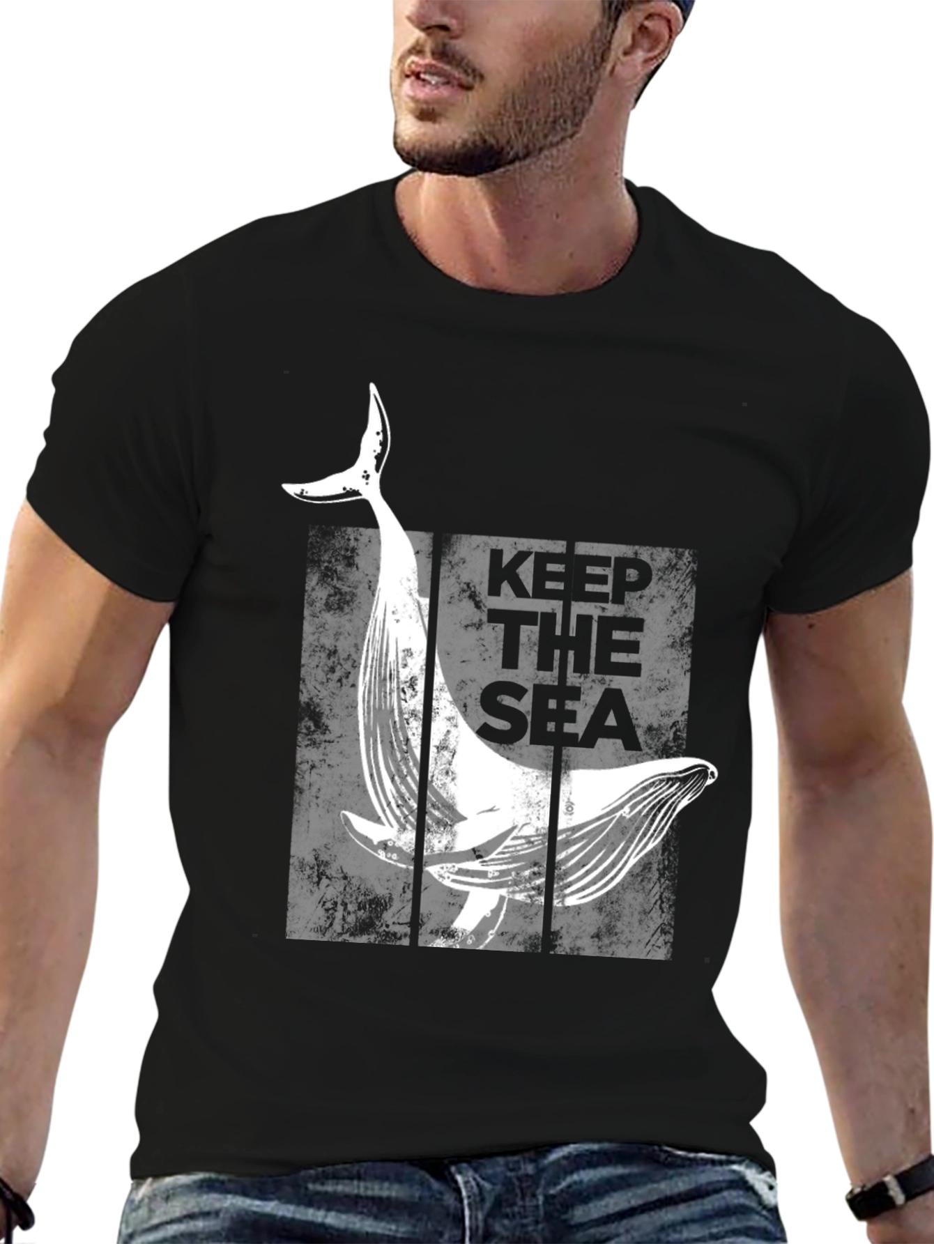 Keep The Sea Whale Graphic T-Shirt
