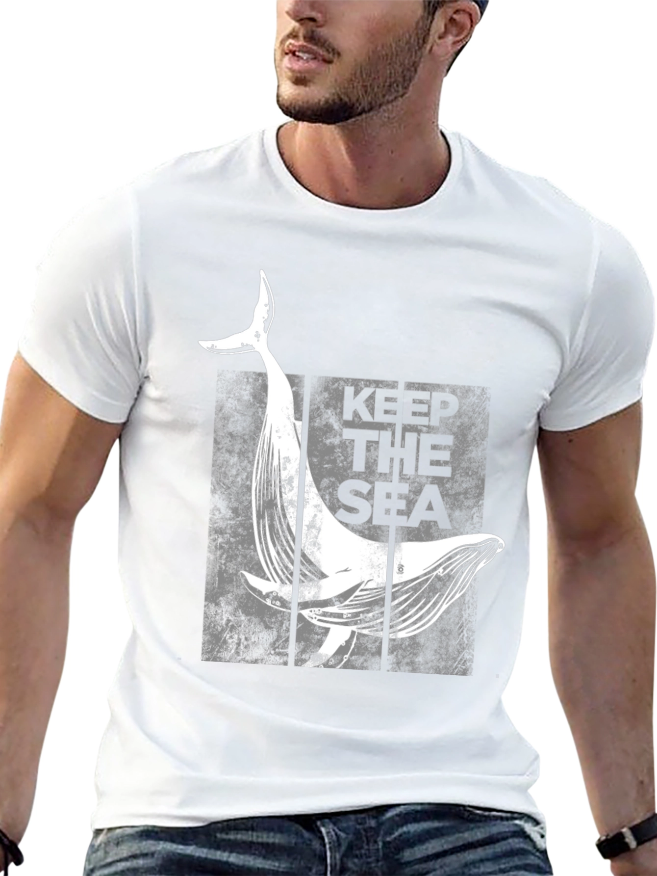 Keep The Sea Whale Graphic T-Shirt
