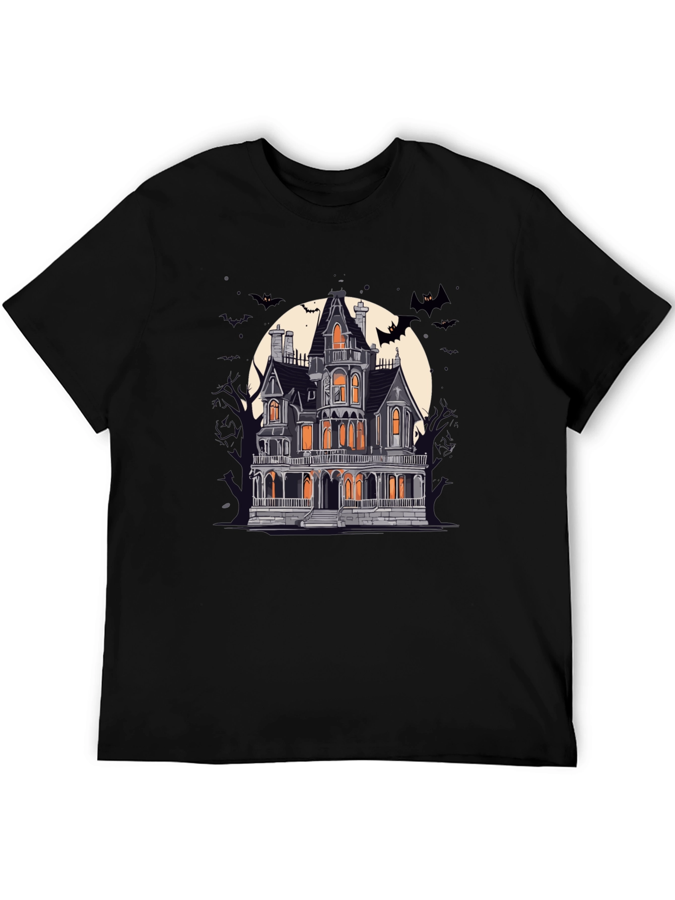 Spooky Haunted House Graphic Tee