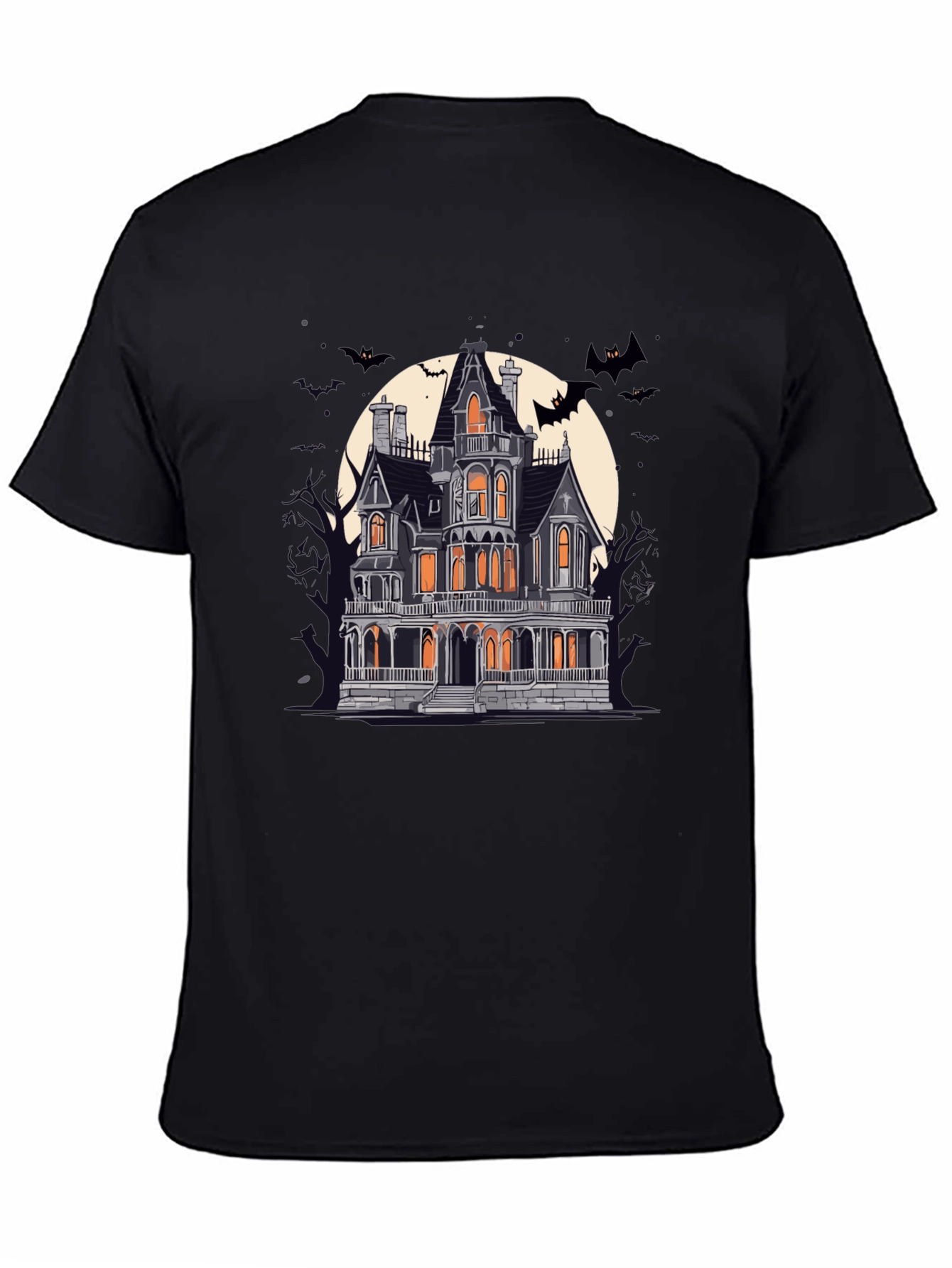 Spooky Haunted House Graphic Tee