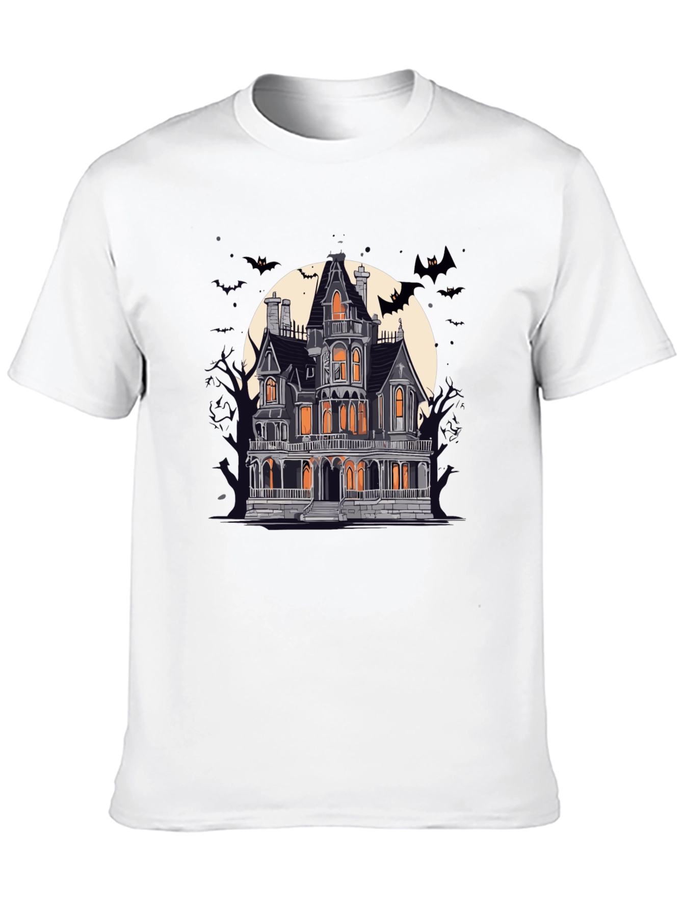 Spooky Haunted House Graphic Tee