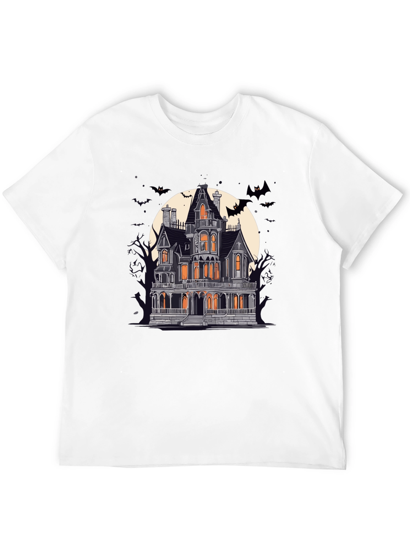Spooky Haunted House Graphic Tee