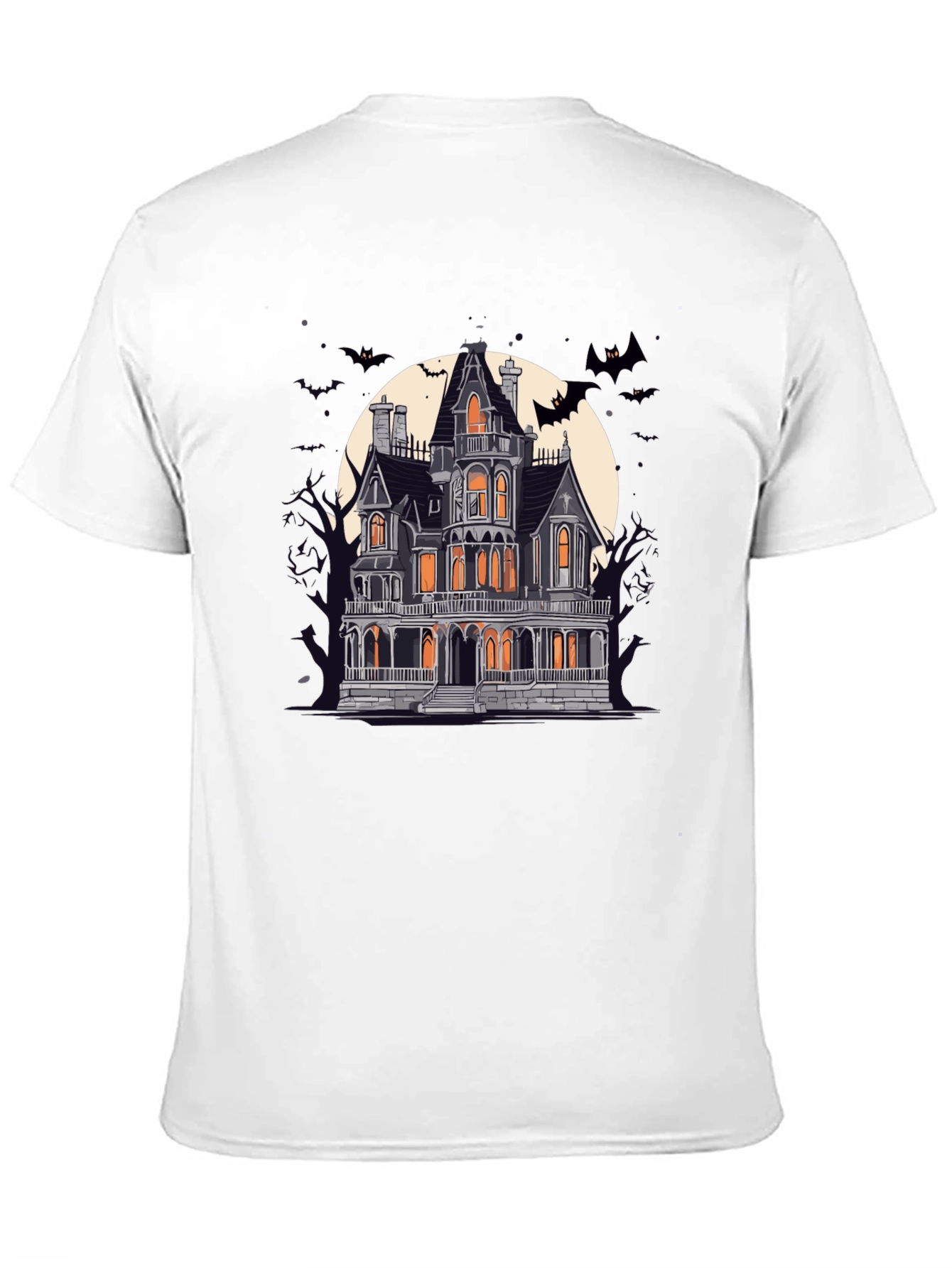 Spooky Haunted House Graphic Tee