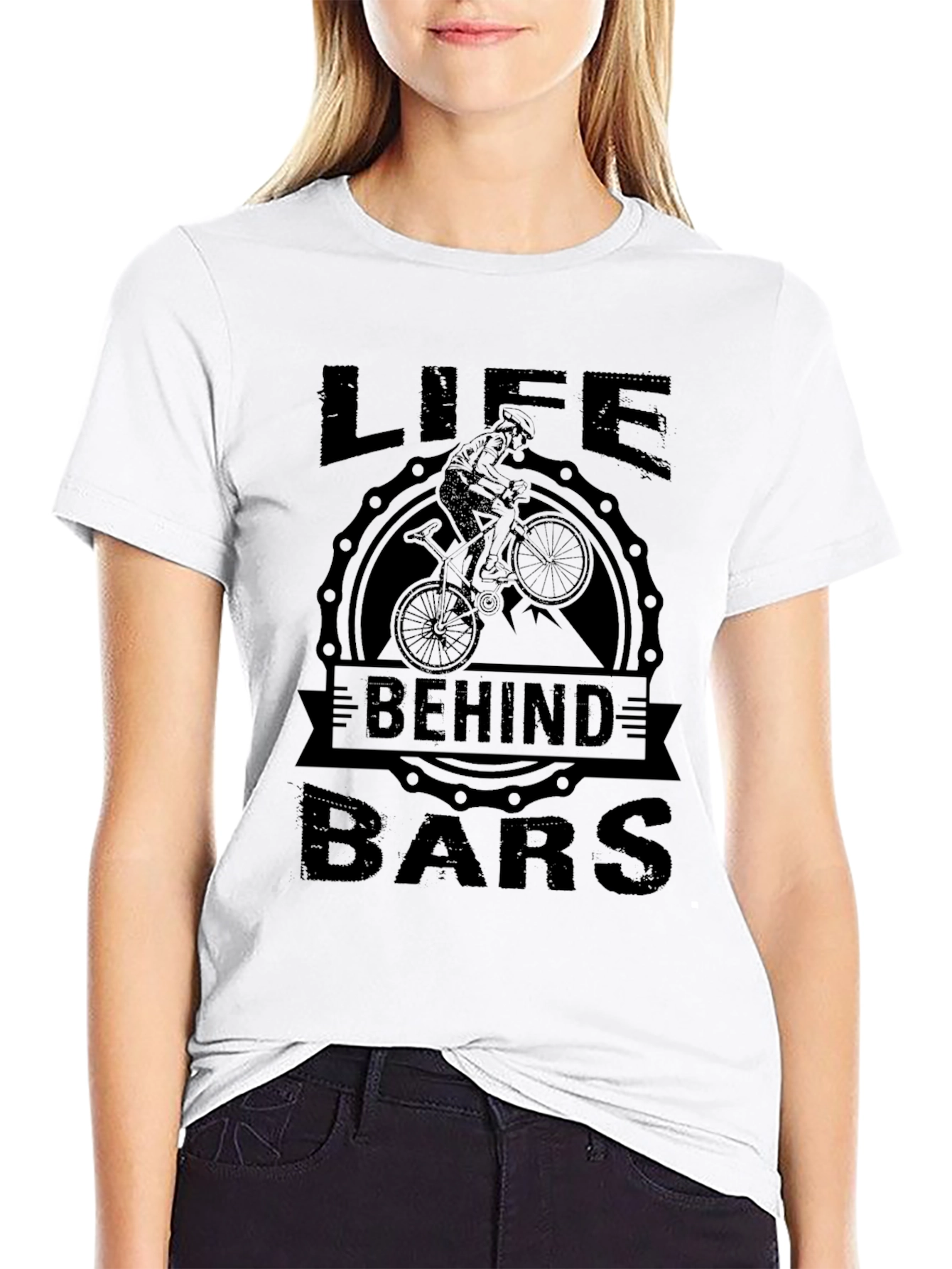 Life Behind Bars Cycling T-Shirt - Black