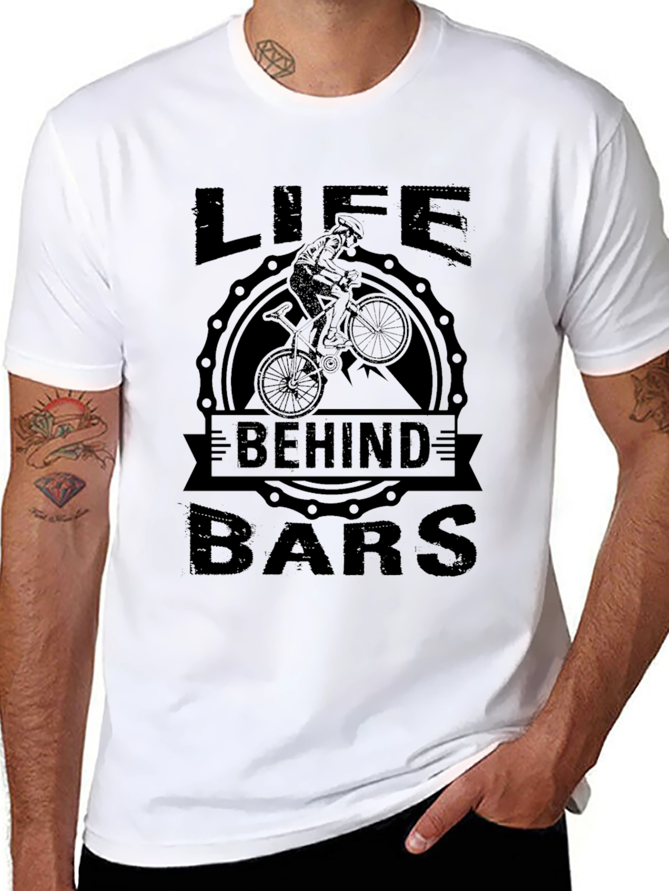 Life Behind Bars Cycling T-Shirt - Black