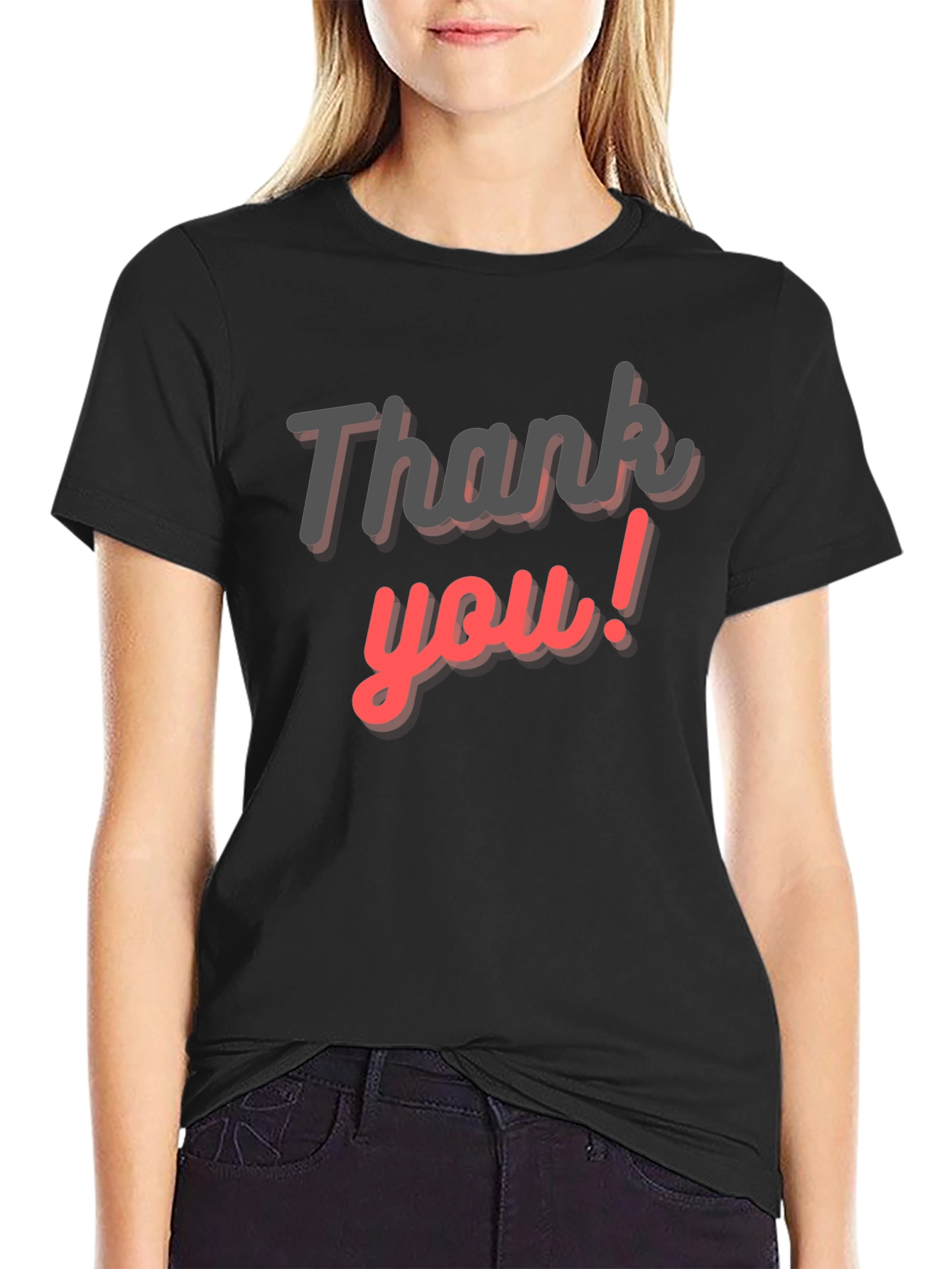 Thank You Graphic Tee - Casual Comfort
