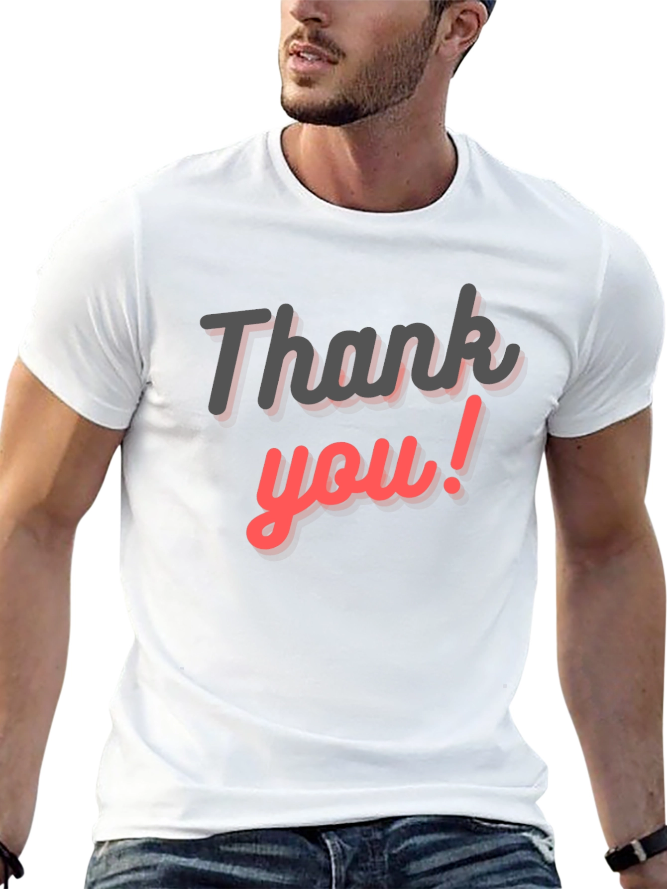 Thank You Graphic Tee - Casual Comfort