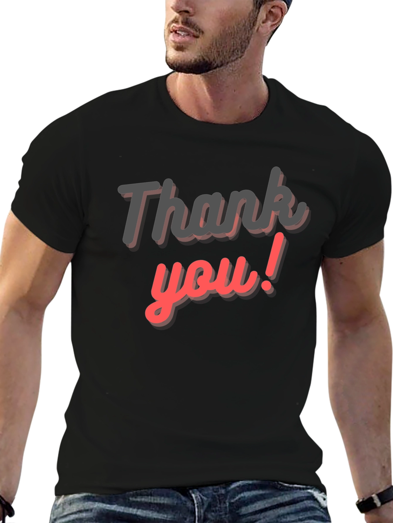 Thank You Graphic Tee - Casual Comfort