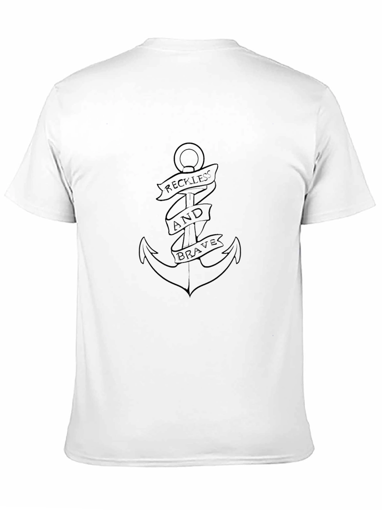 Reckless and Brave Anchor Graphic Tee - Black