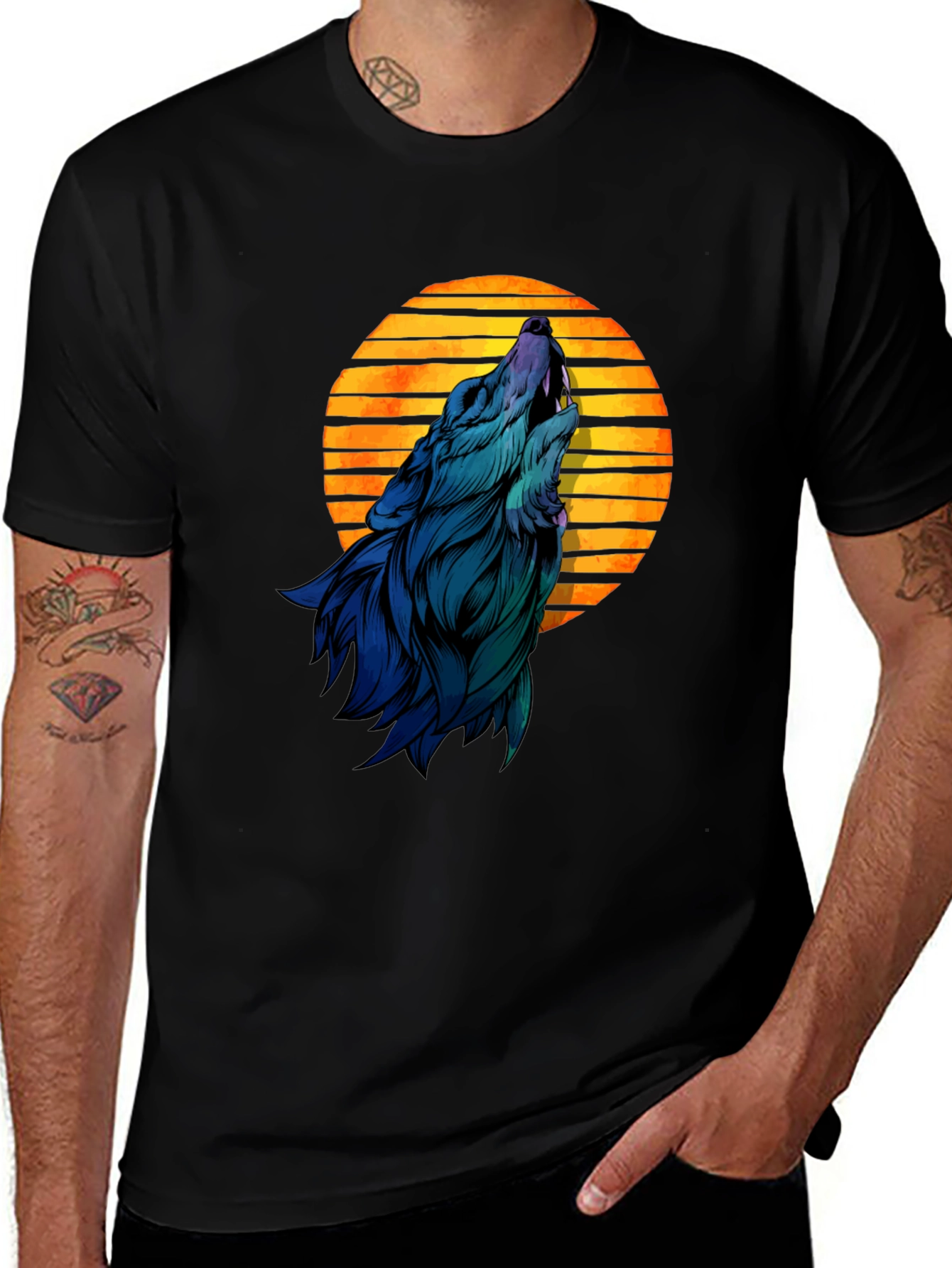 Wolf Moon T-Shirt - Mens Graphic Tee