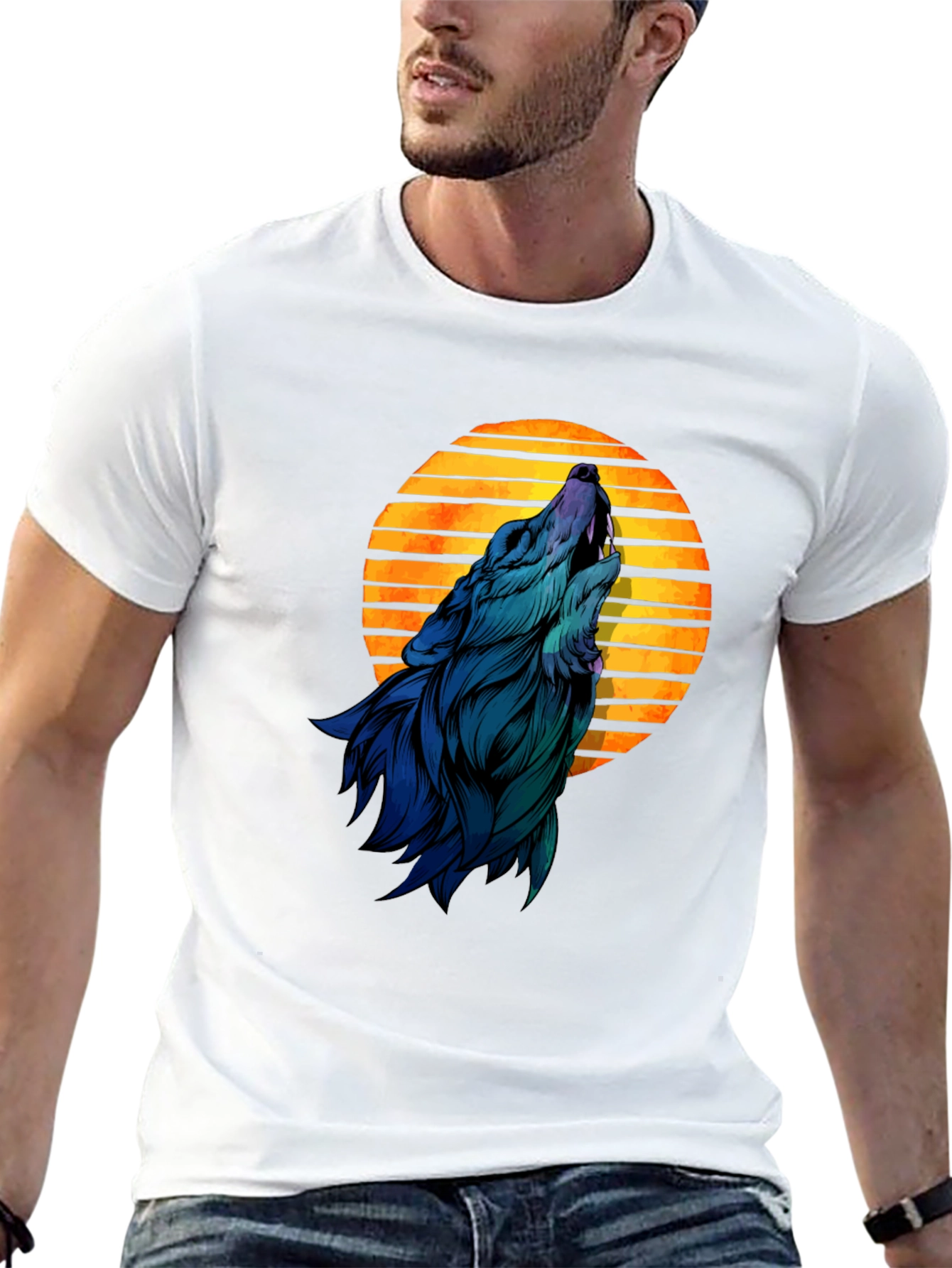 Wolf Moon T-Shirt - Mens Graphic Tee