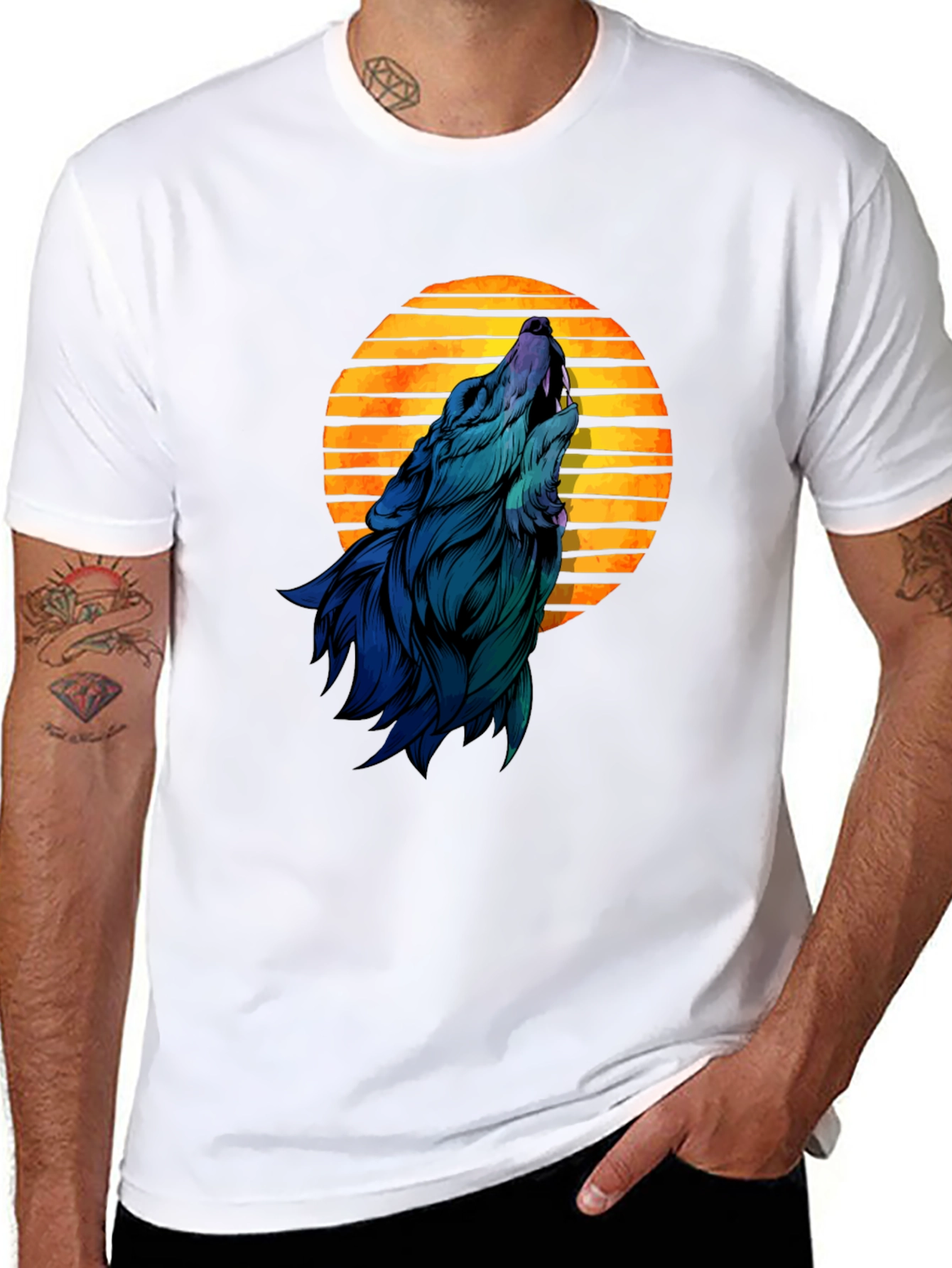 Wolf Moon T-Shirt - Mens Graphic Tee