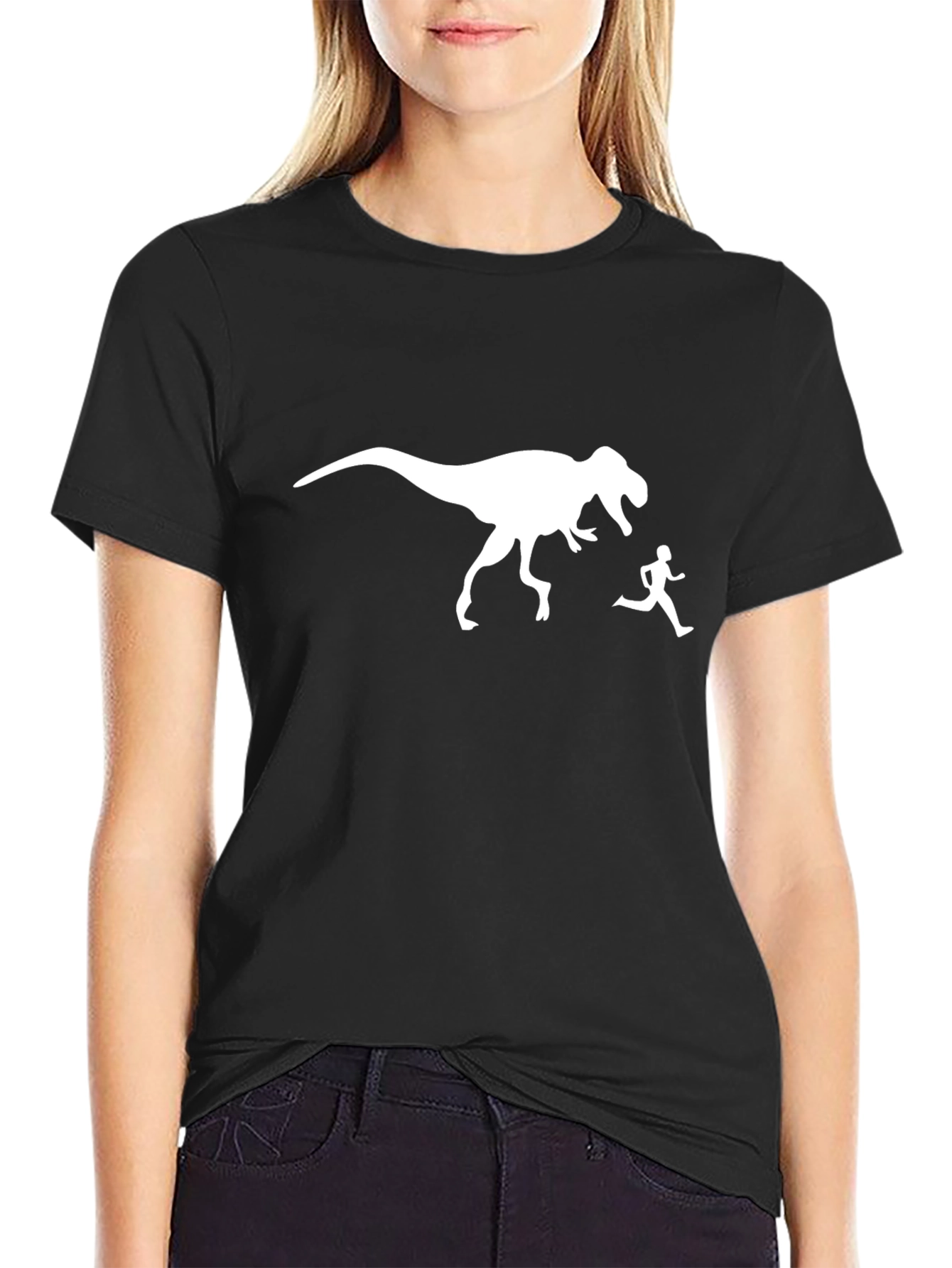 Dino Chase Graphic Tee - Black T-Shirt
