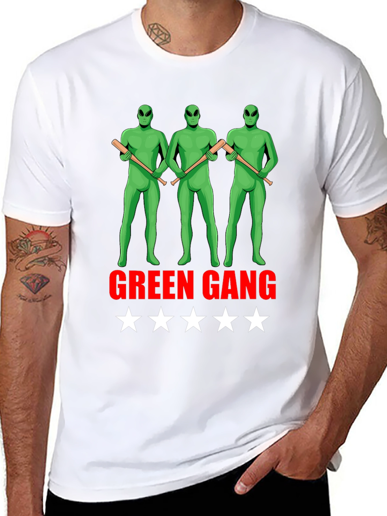 Green Gang Alien Graphic Tee