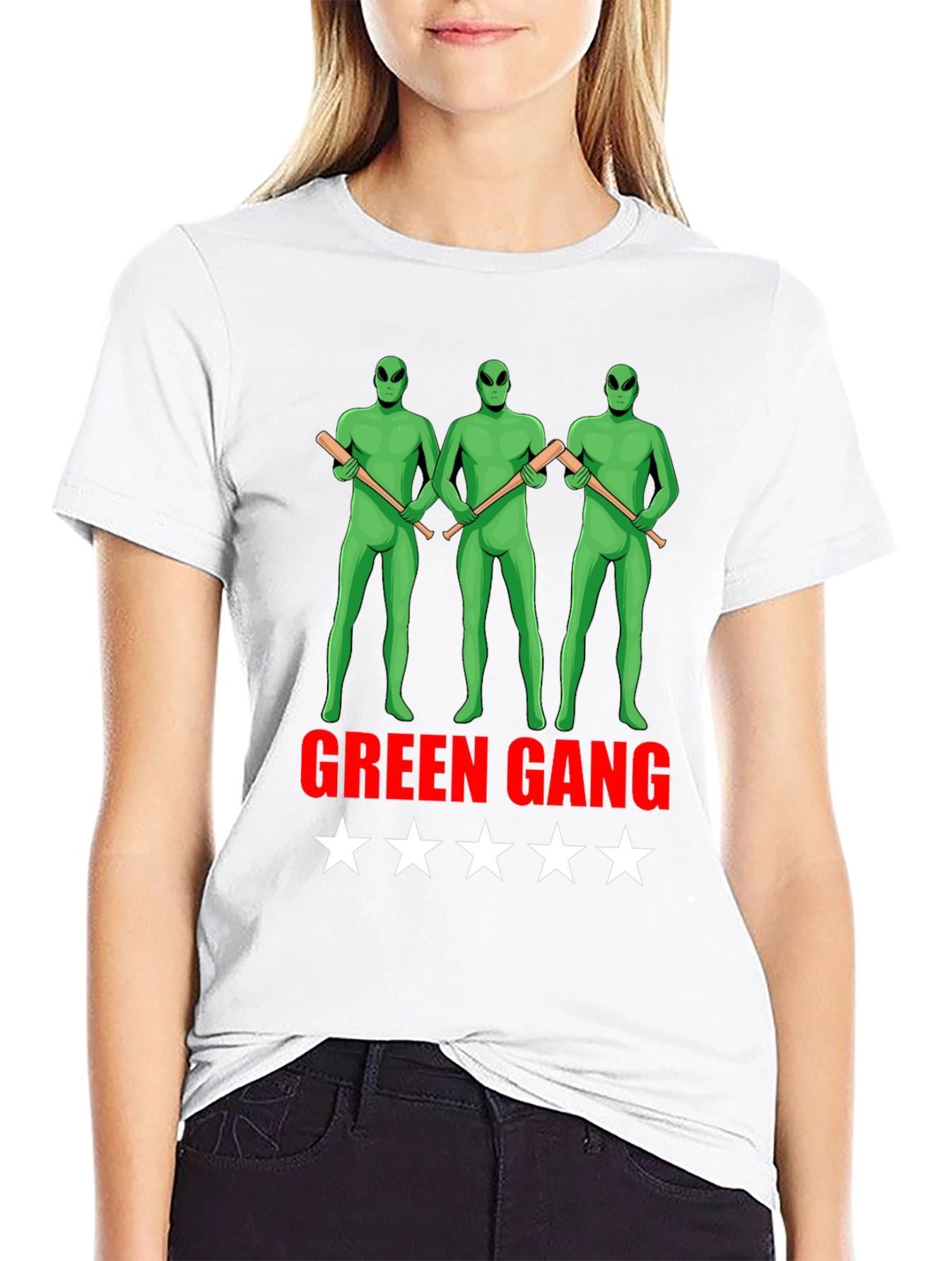 Green Gang Alien Graphic Tee