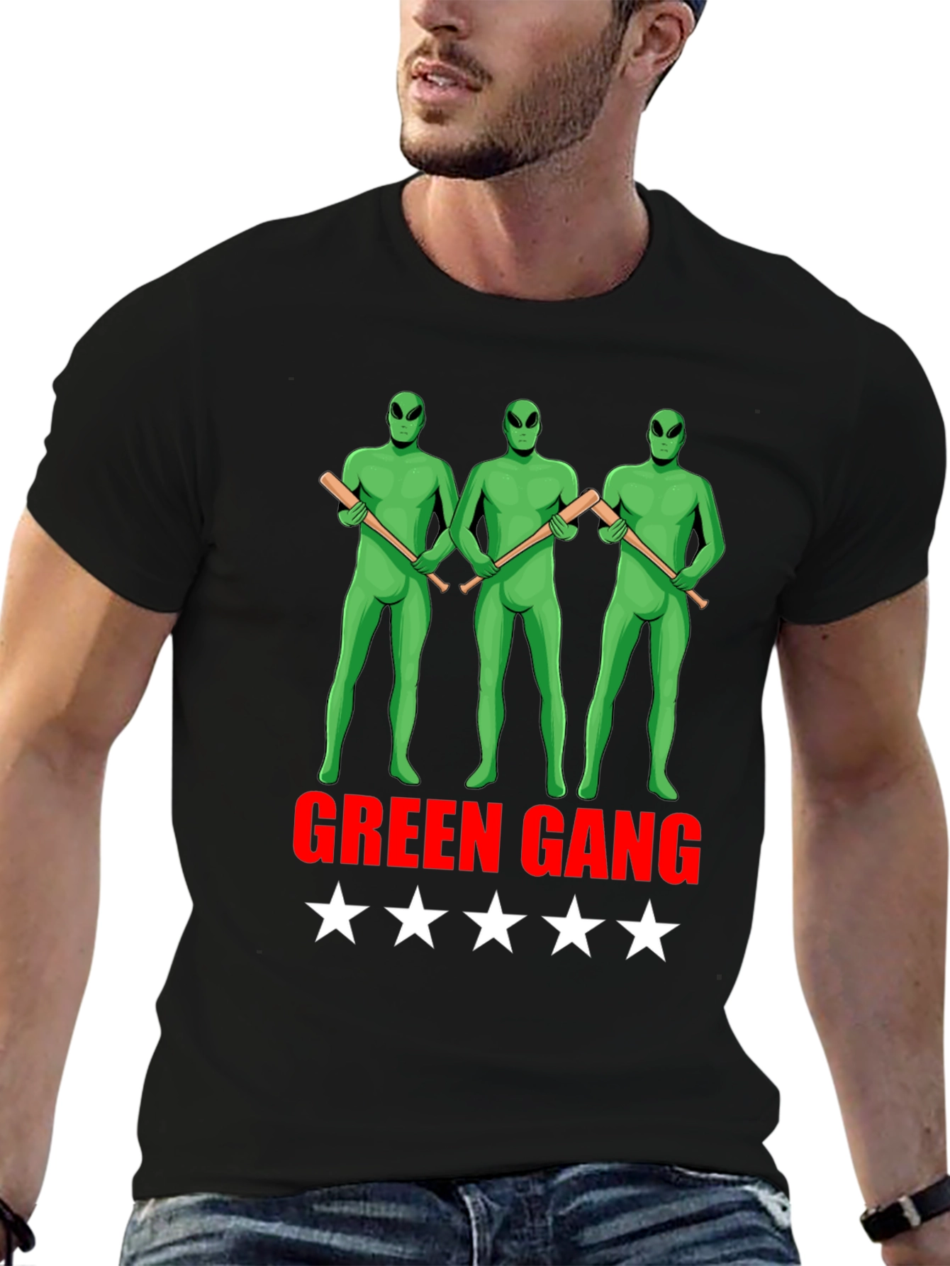 Green Gang Alien Graphic Tee