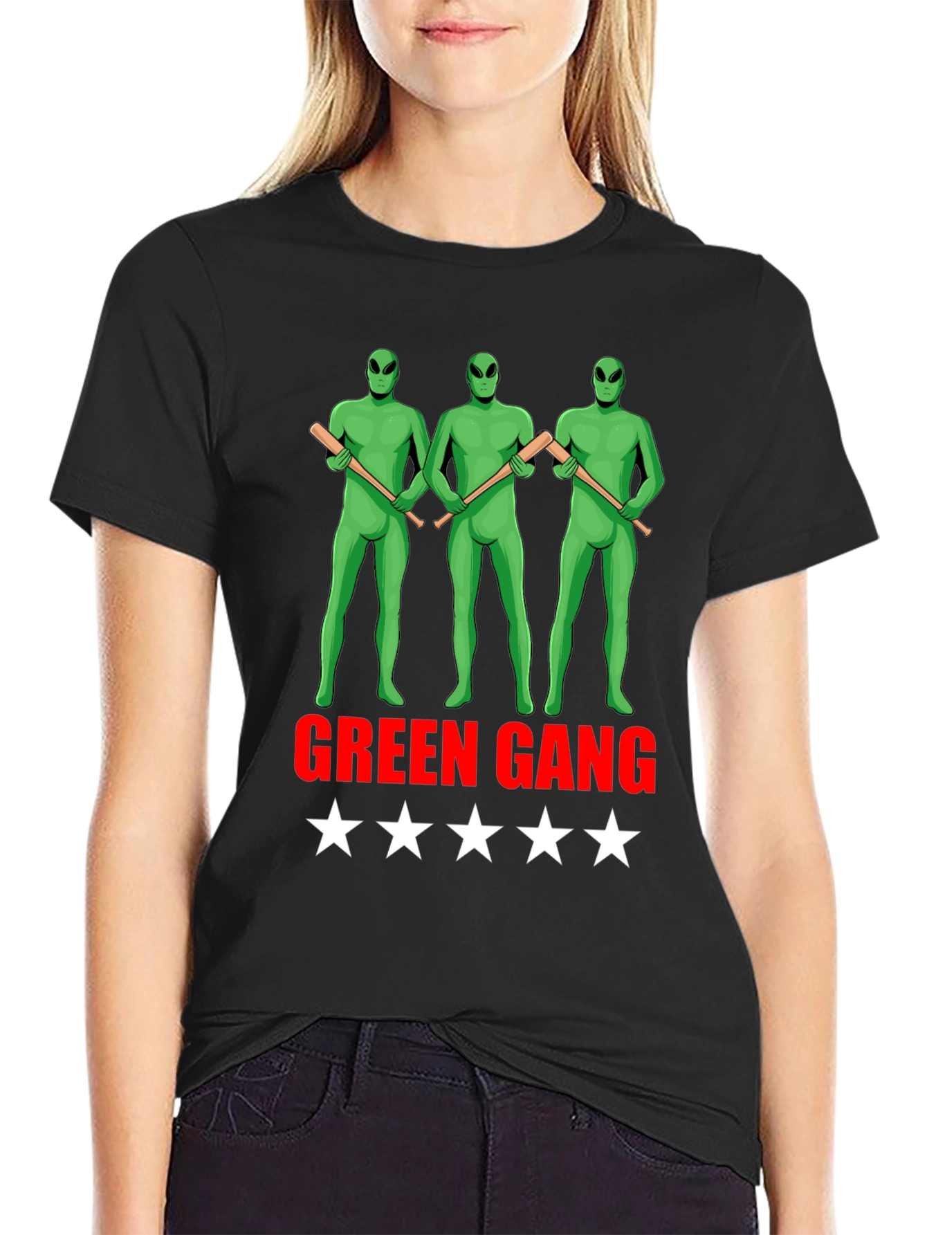 Green Gang Alien Graphic Tee