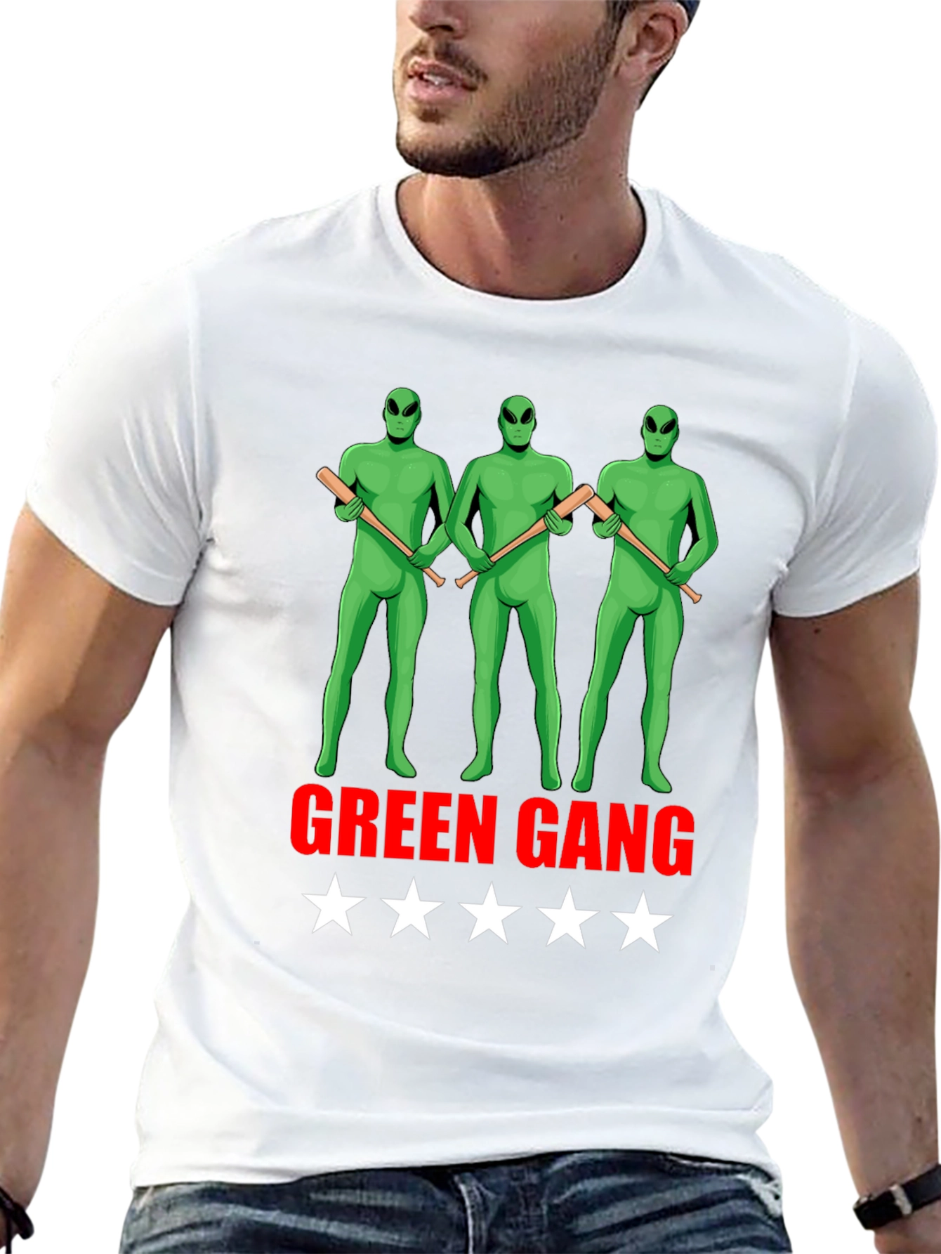 Green Gang Alien Graphic Tee