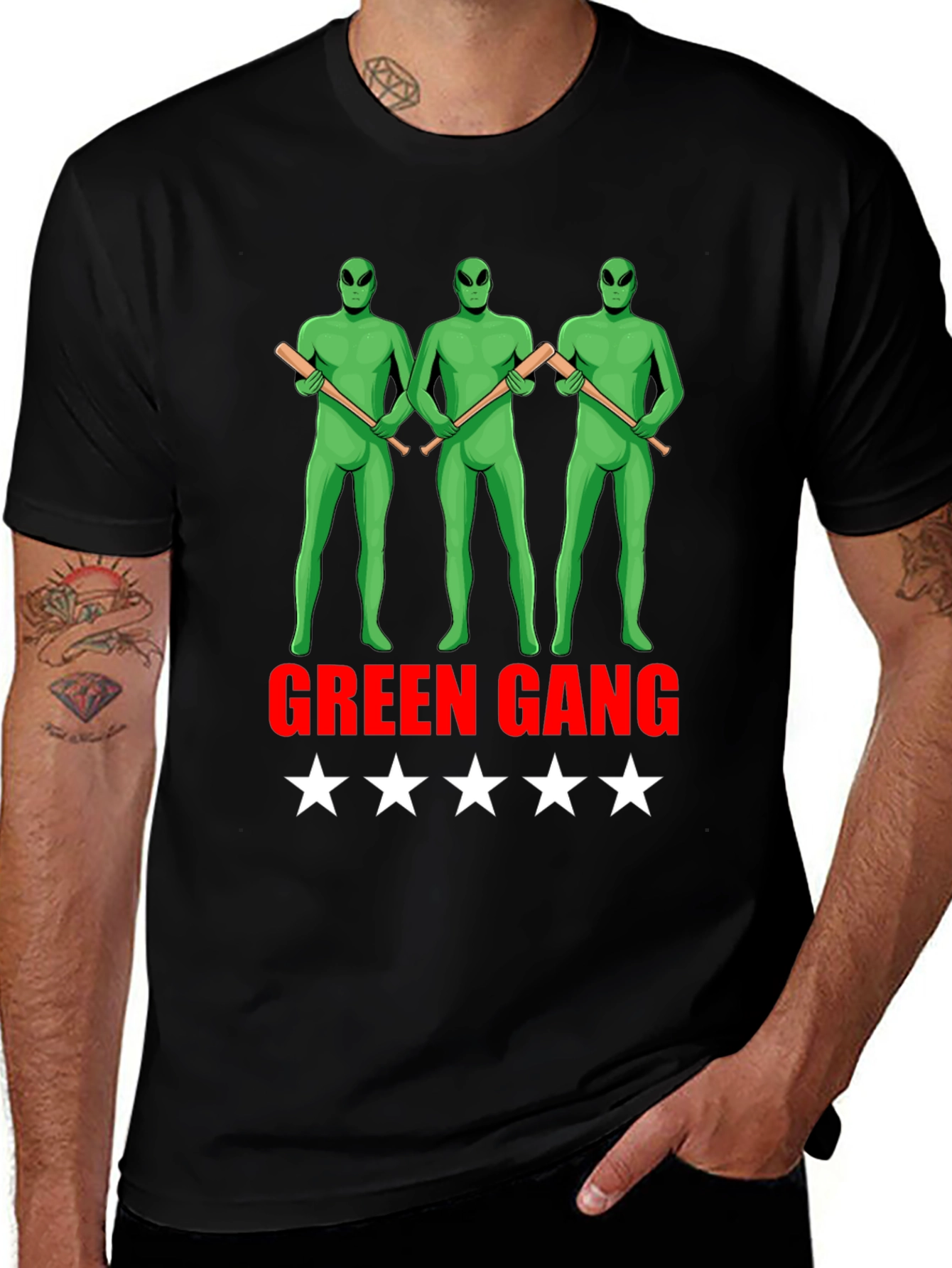 Green Gang Alien Graphic Tee