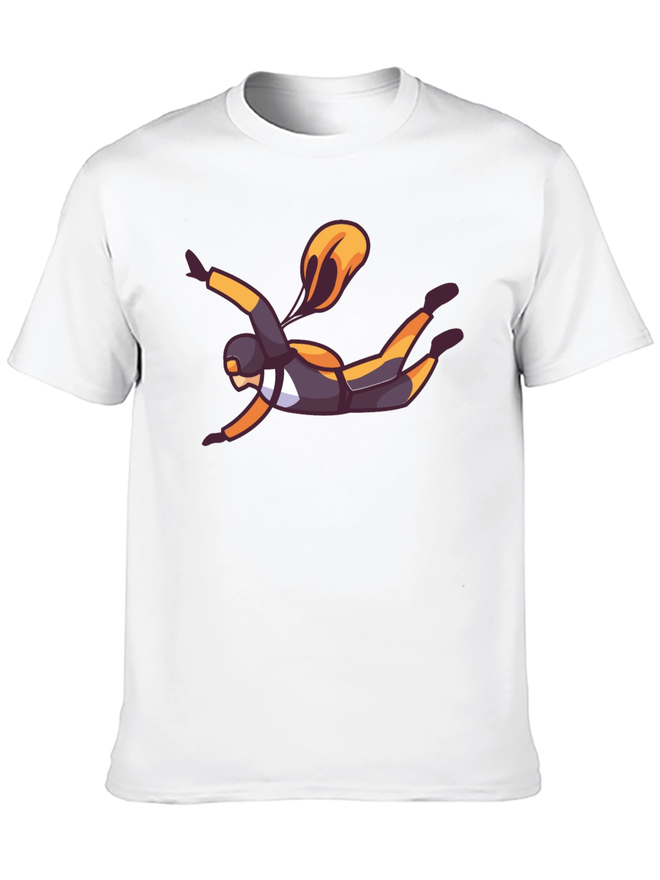 Skydiver Graphic Black T-Shirt