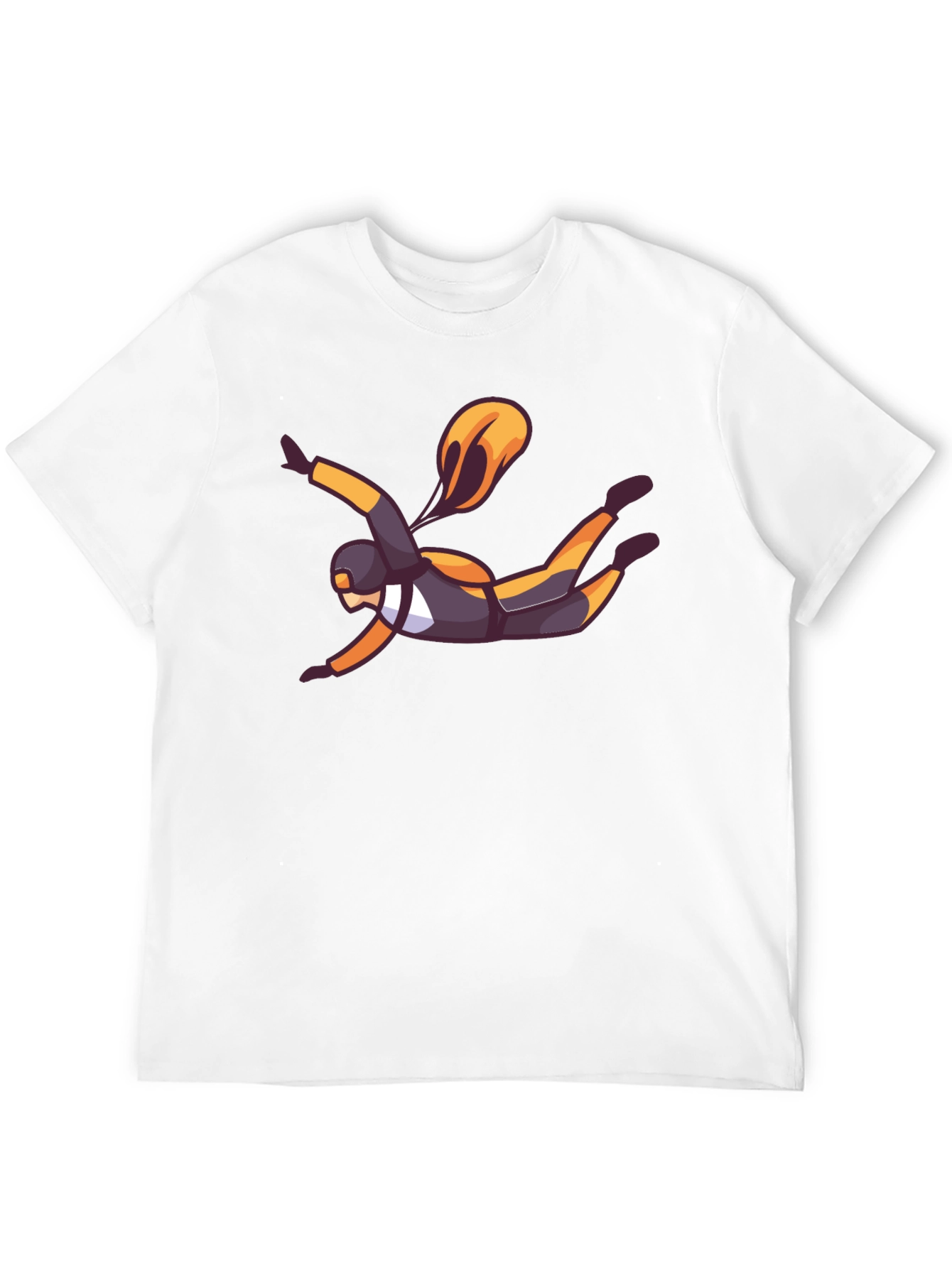 Skydiver Graphic Black T-Shirt
