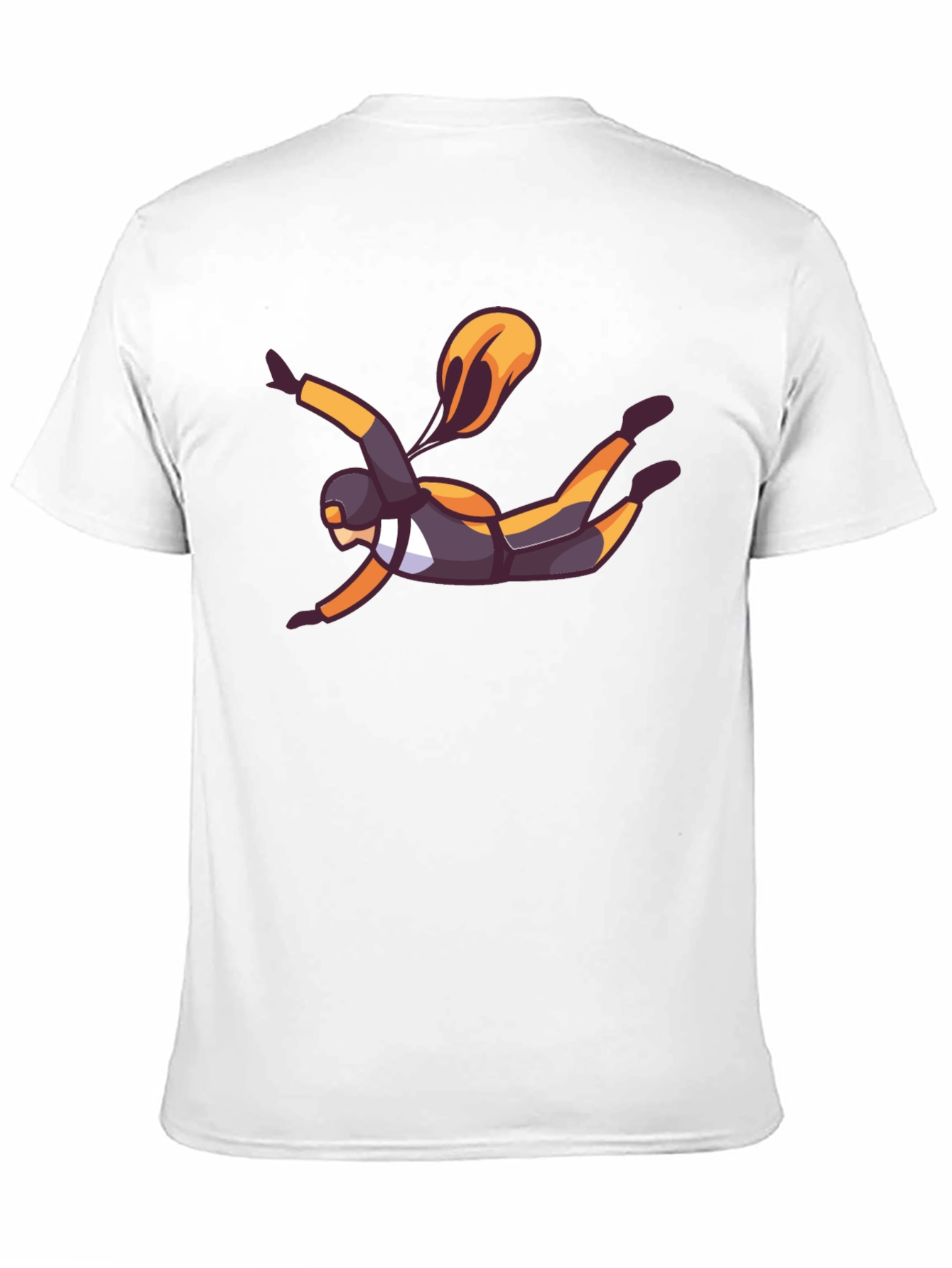 Skydiver Graphic Black T-Shirt