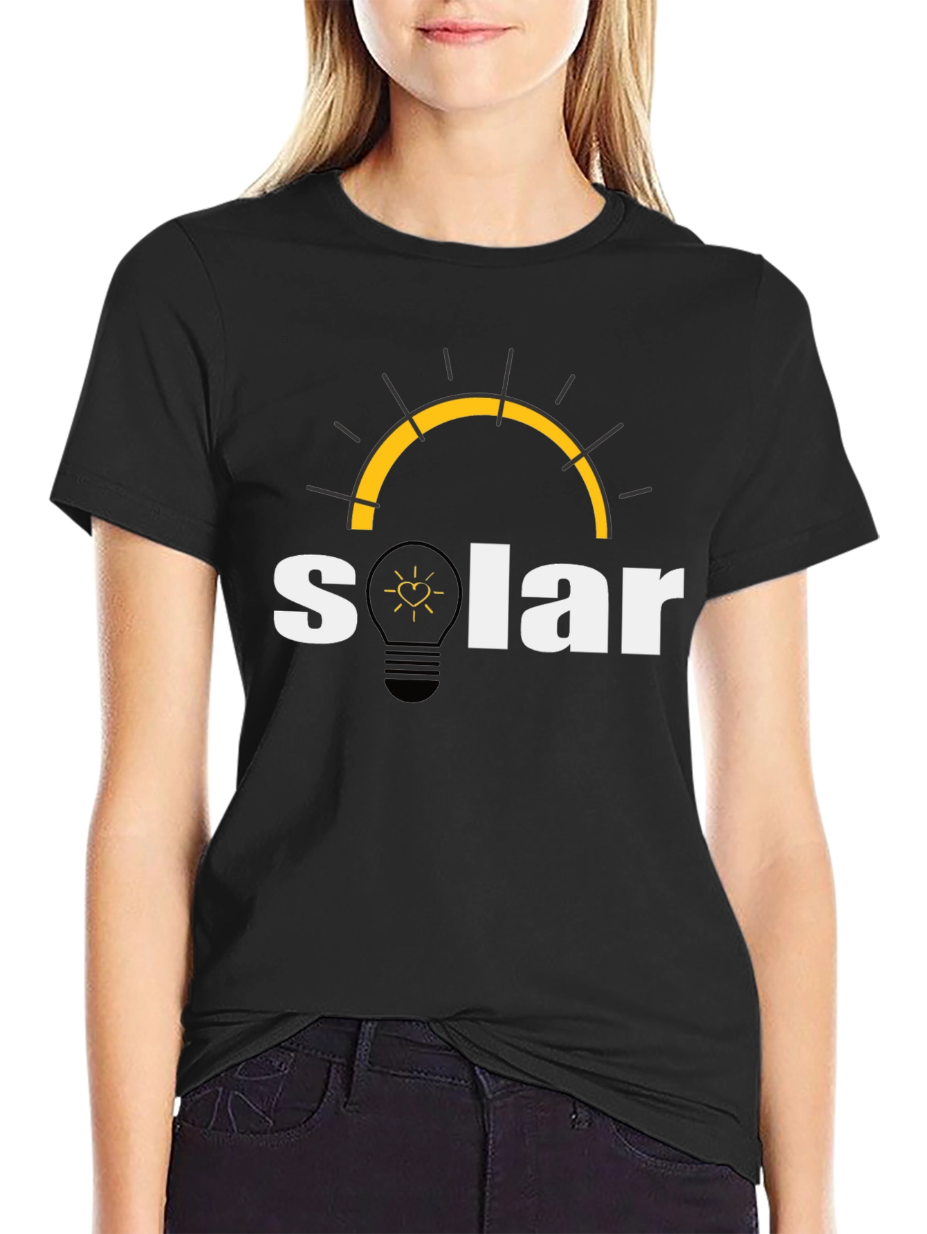 Solar Energy T-Shirt - Black Cotton Blend