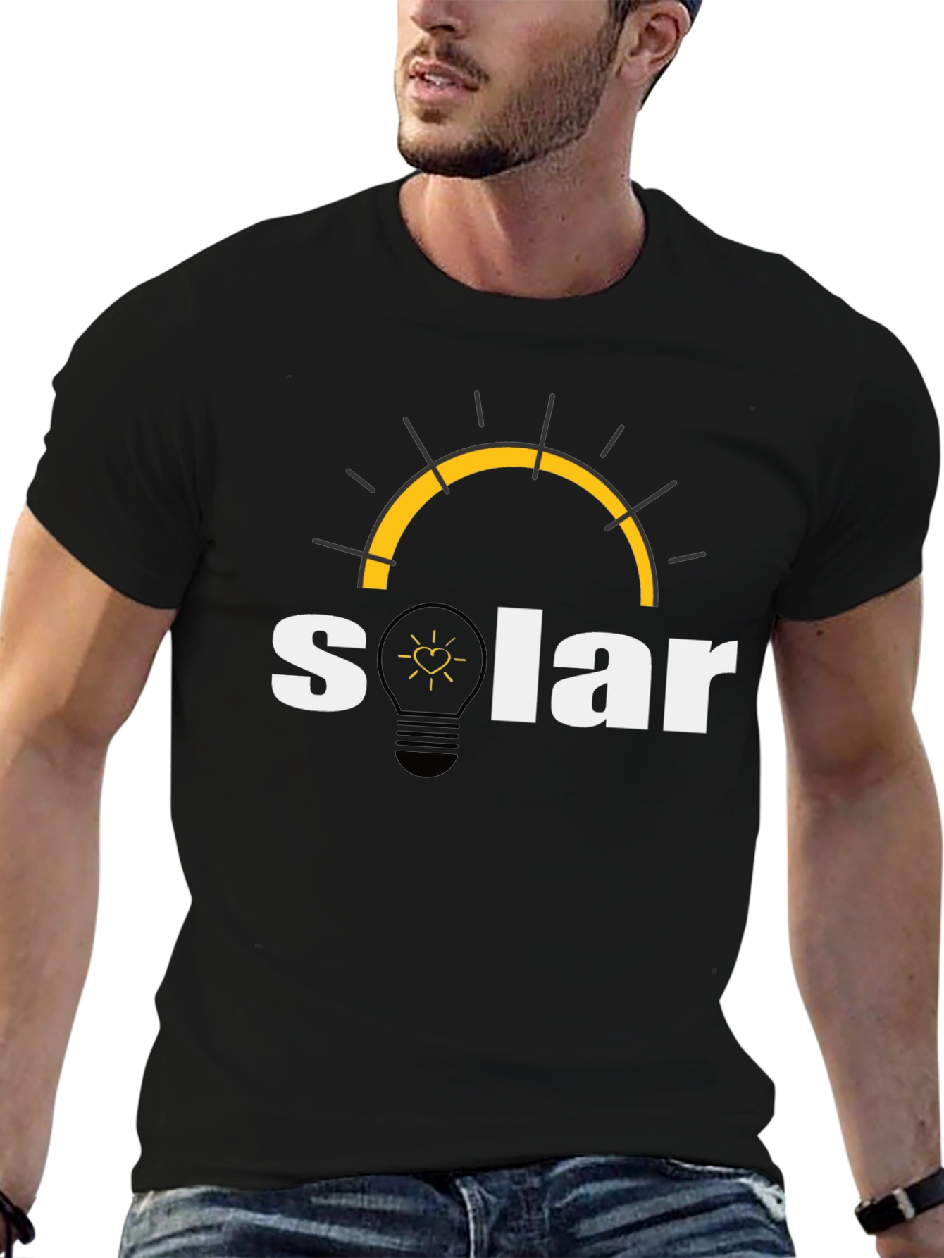 Solar Energy T-Shirt - Black Cotton Blend