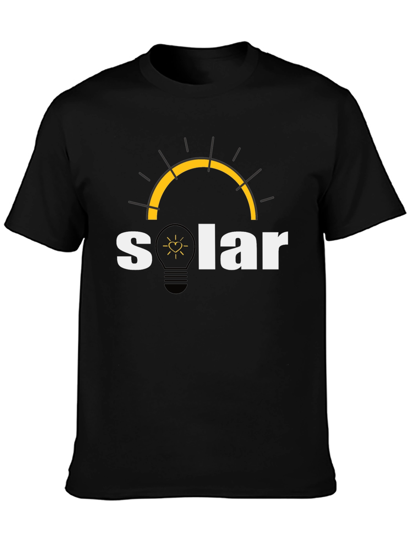 Solar Energy T-Shirt - Black Cotton Blend