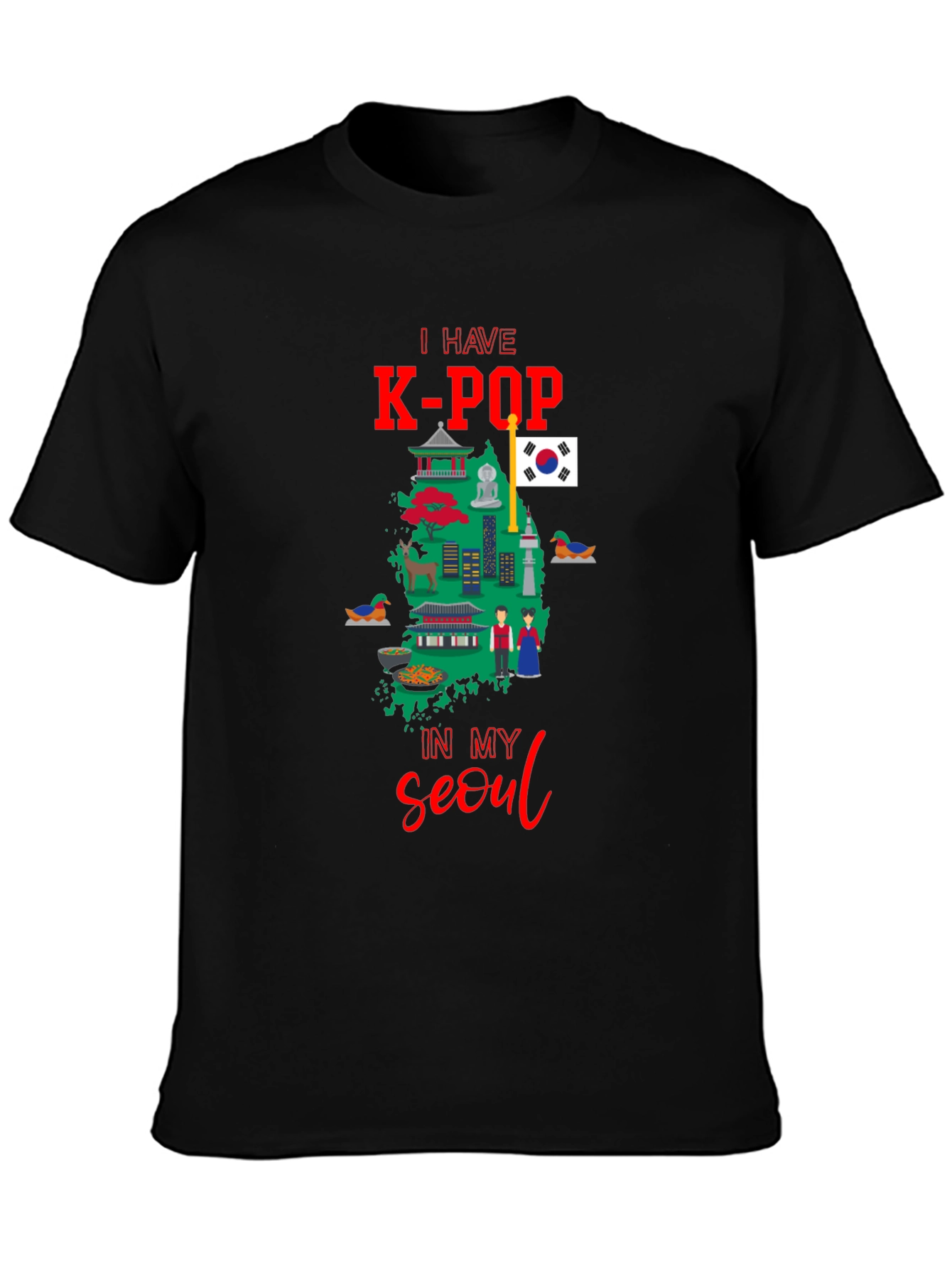 K-Pop Seoul Souvenir T-Shirt