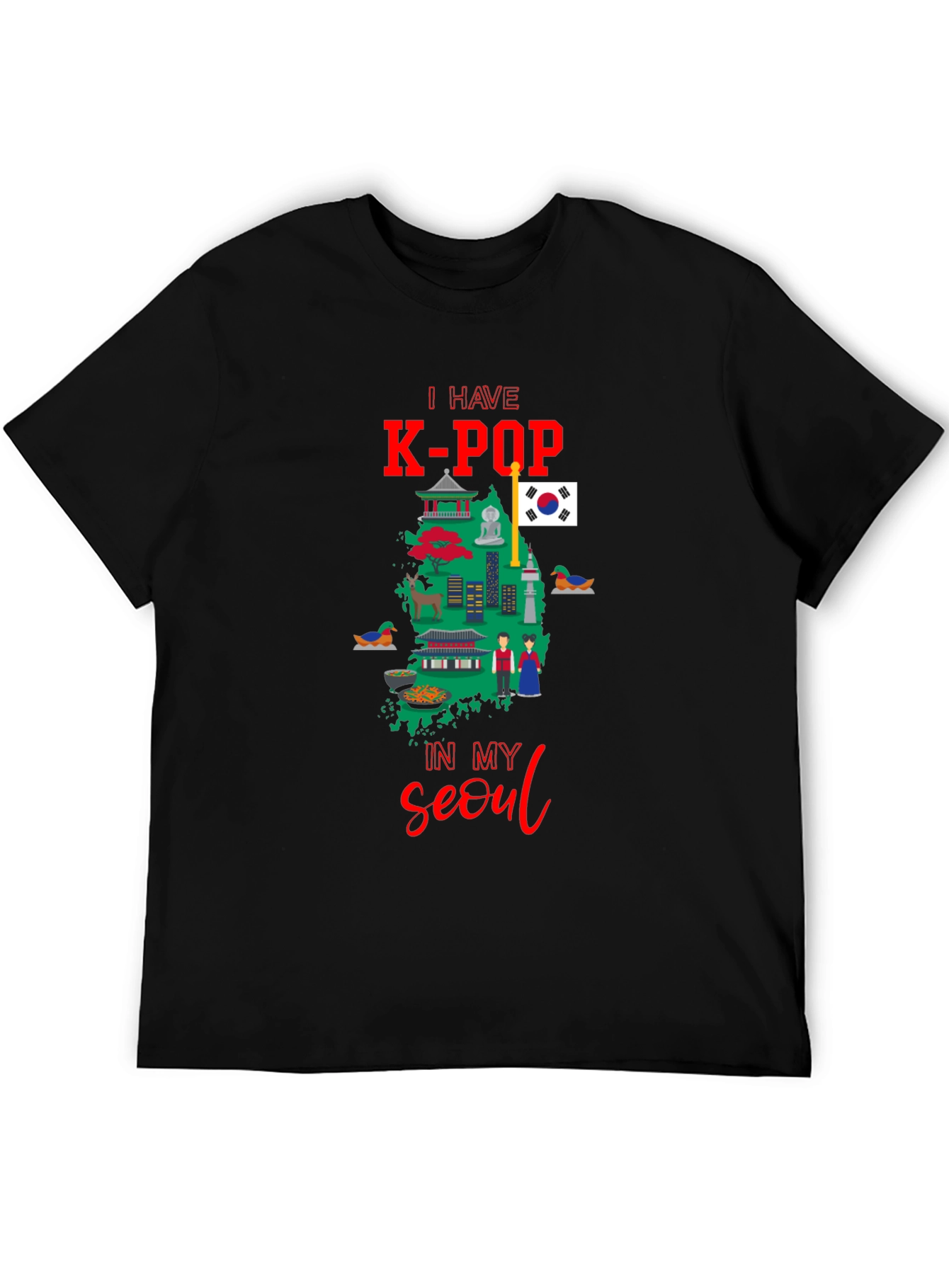 K-Pop Seoul Souvenir T-Shirt