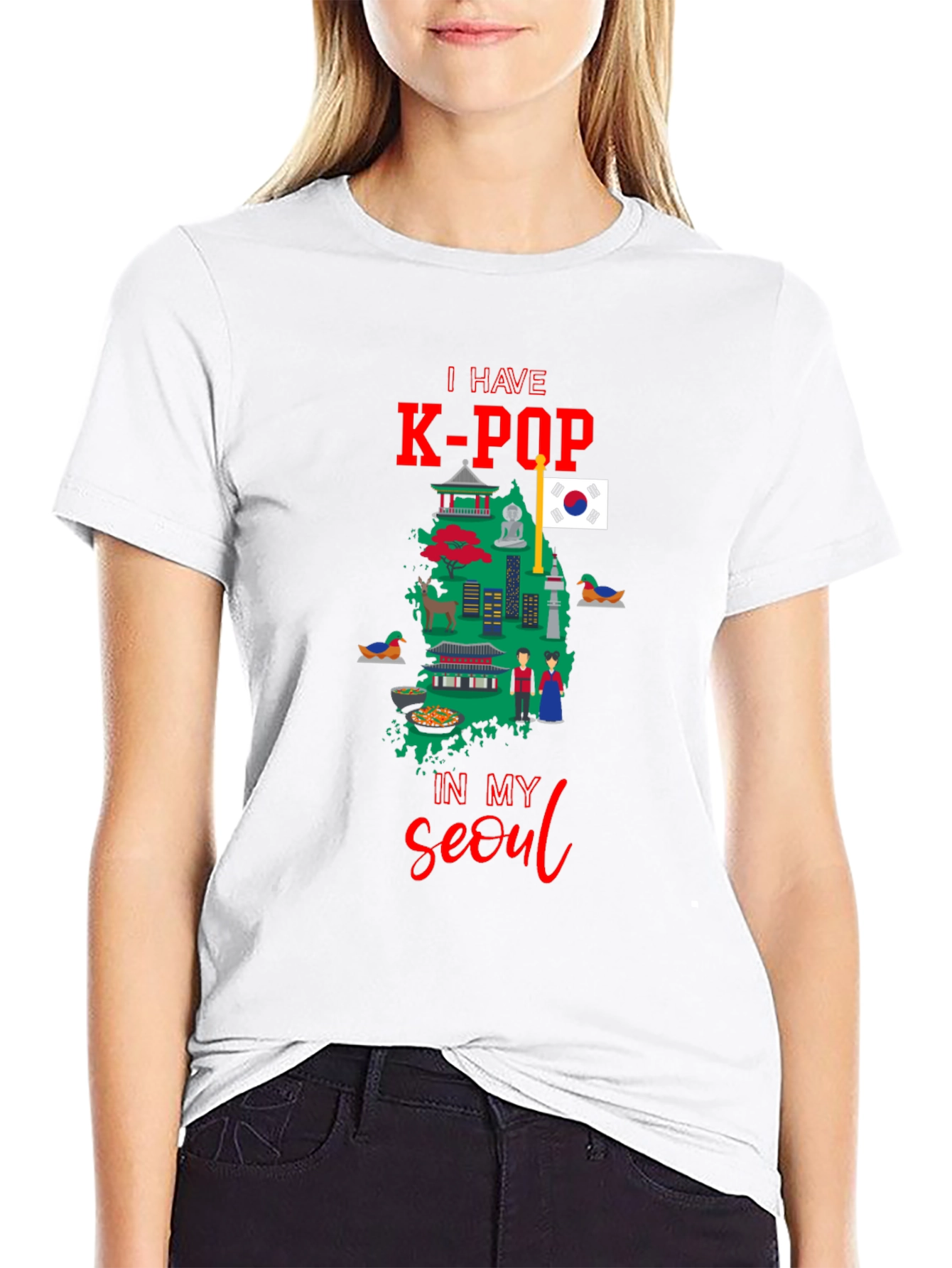 K-Pop Seoul Souvenir T-Shirt